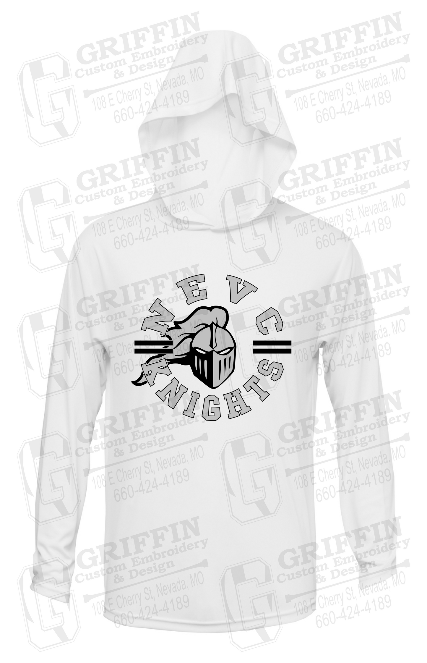 Dry-Fit T-Shirt Hoodie - NEVC Knights 23-C