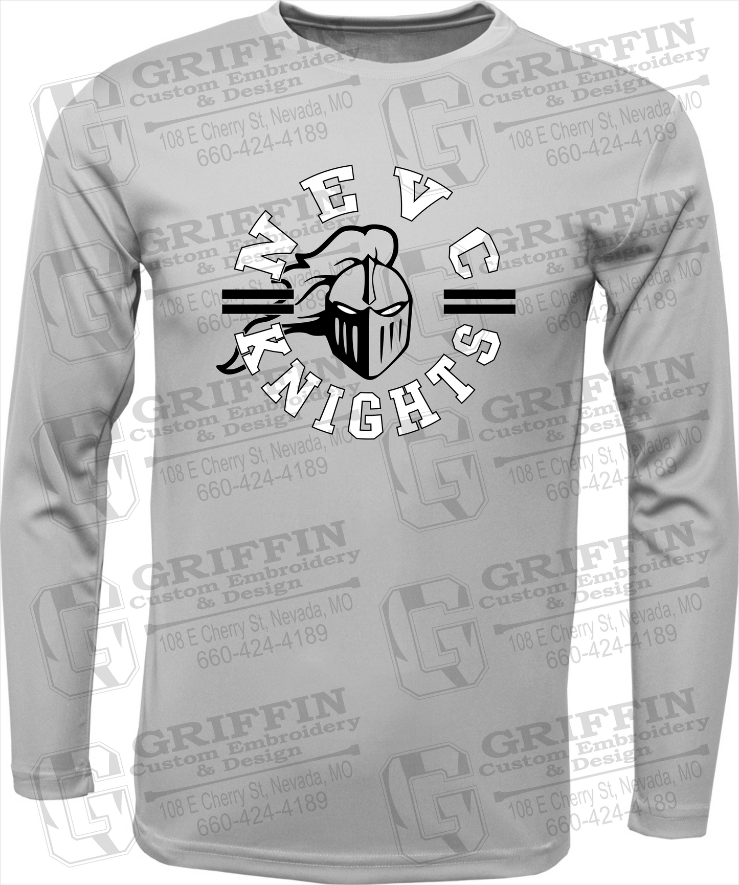Dry-Fit Long Sleeve T-Shirt - NEVC Knights 23-C