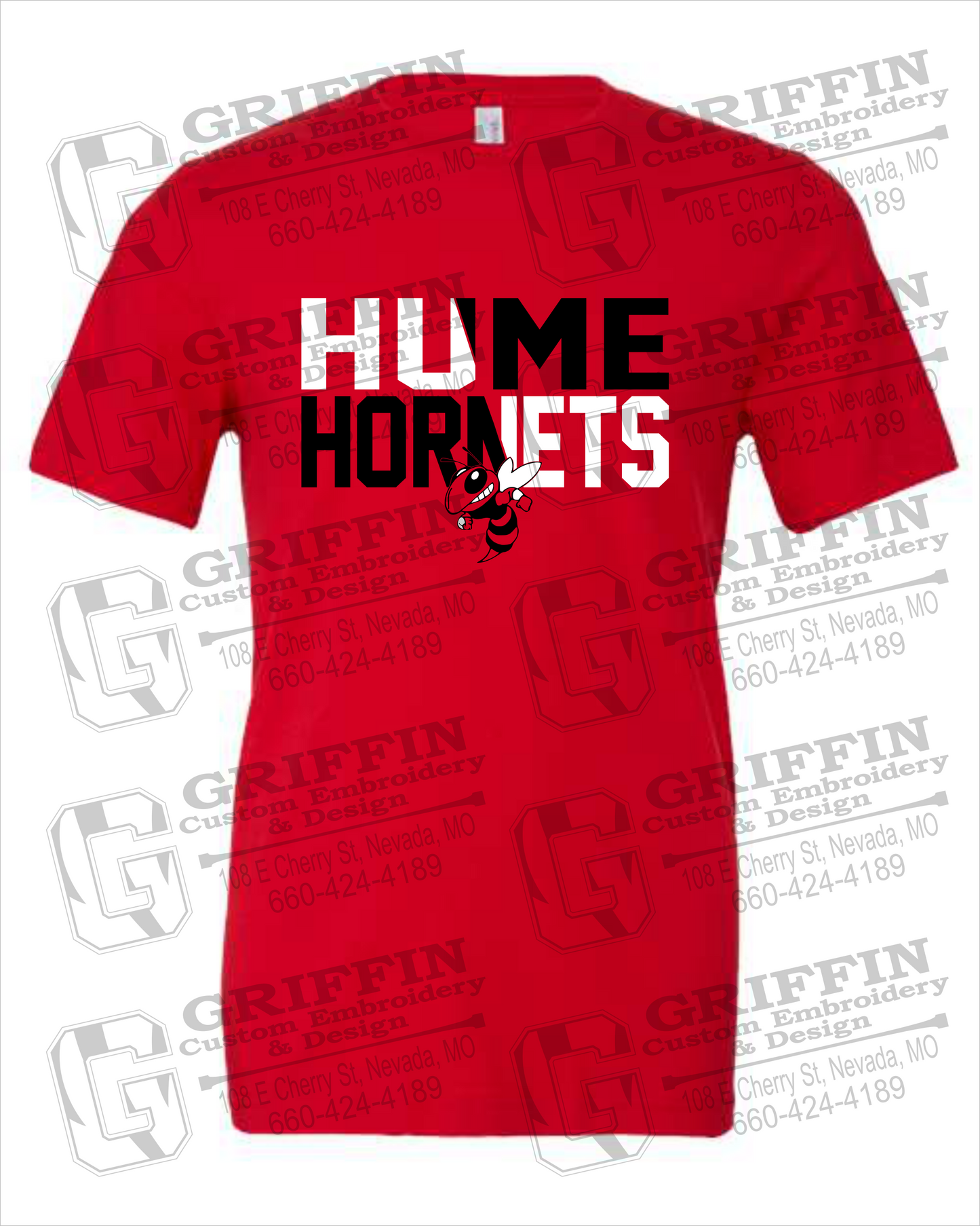 Cotton Short Sleeve T-Shirt - Hume Hornets 23-C