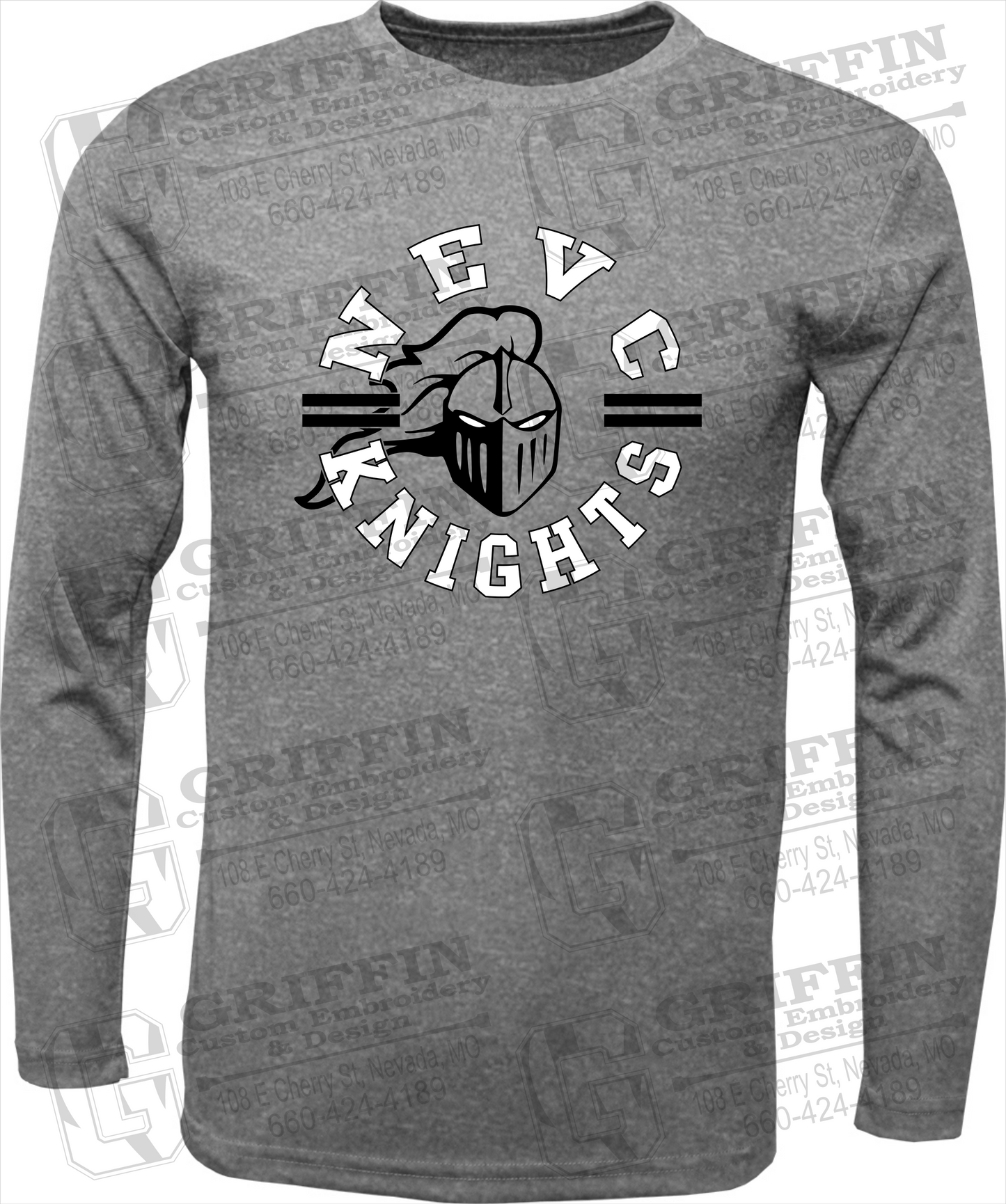 Dry-Fit Long Sleeve T-Shirt - NEVC Knights 23-C