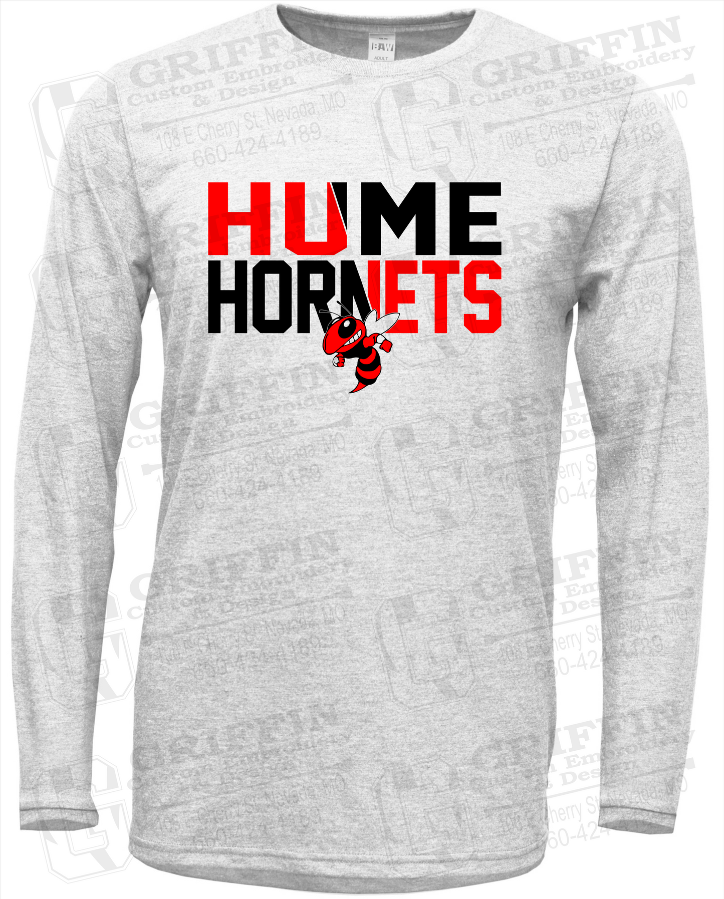 Soft-Tek Long Sleeve T-Shirt - Hume Hornets 23-C
