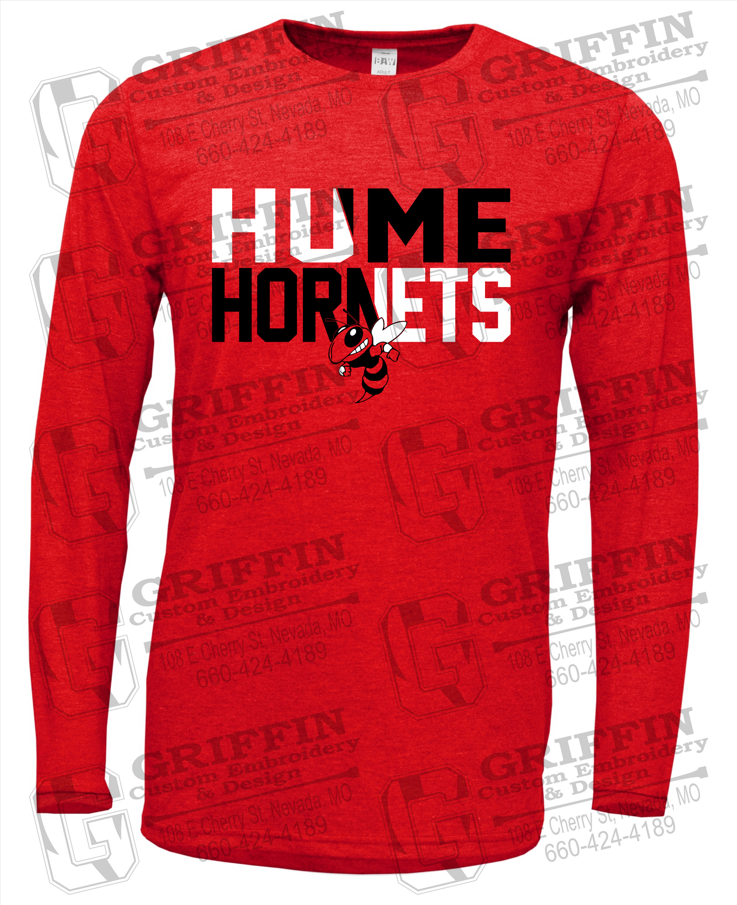Soft-Tek Long Sleeve T-Shirt - Hume Hornets 23-C