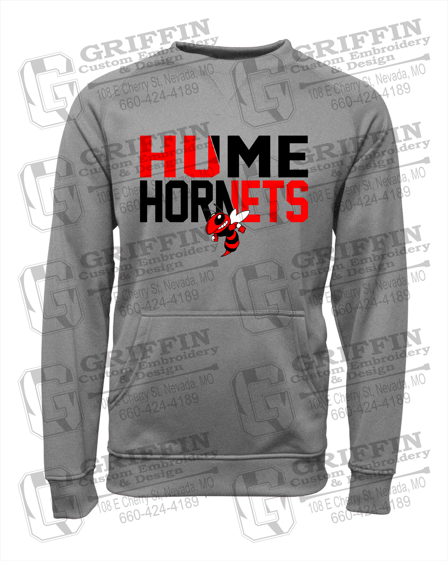 Performance Fleece Sweatshirt - Hume Hornets 23-C