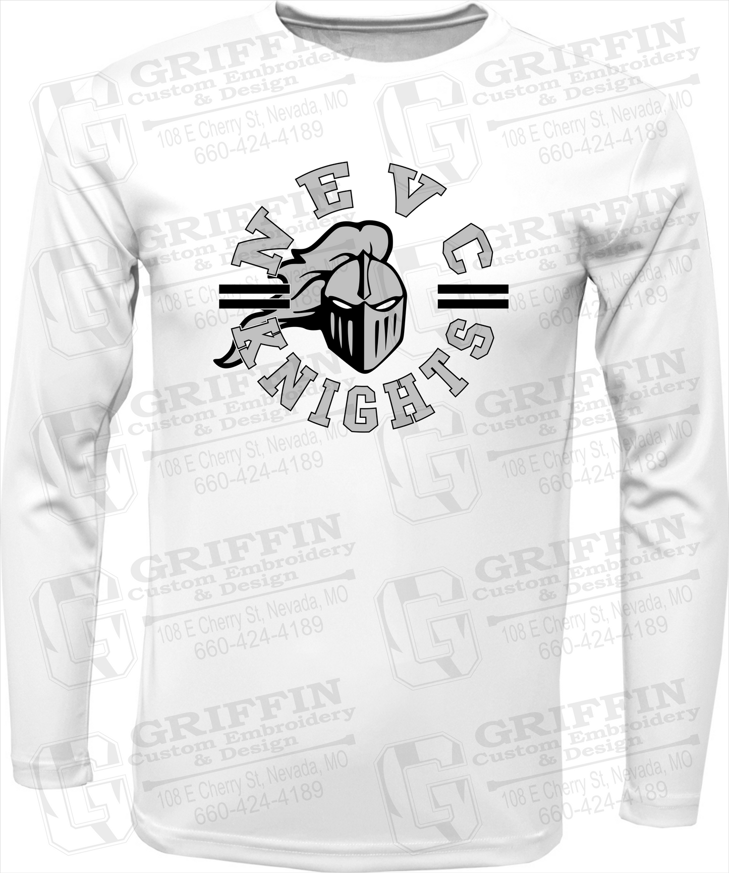 Dry-Fit Long Sleeve T-Shirt - NEVC Knights 23-C