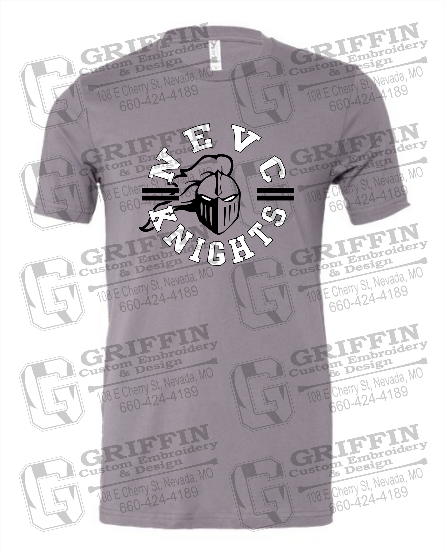 Cotton Short Sleeve T-Shirt - NEVC Knights 23-C