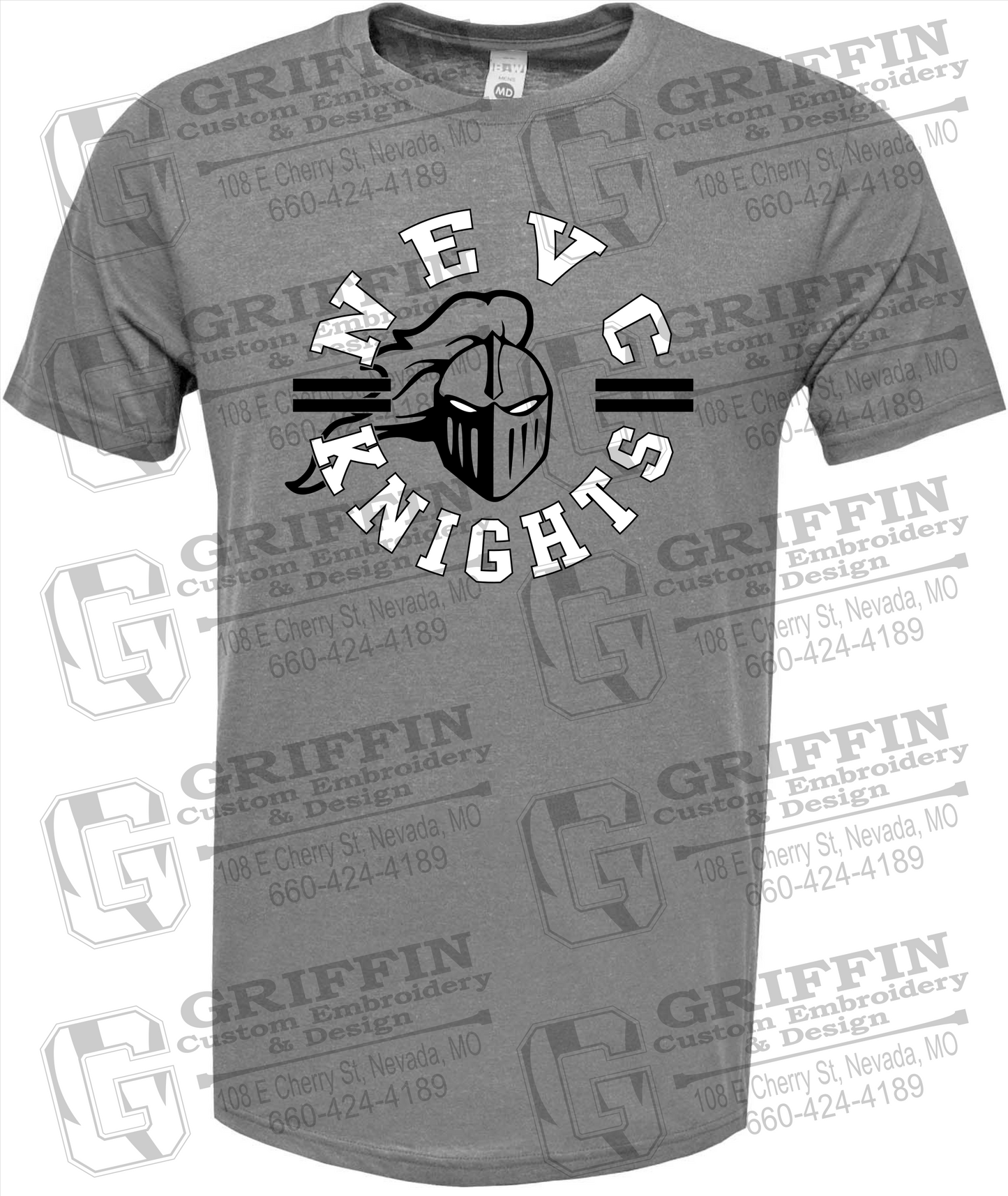 Soft-Tek Short Sleeve T-Shirt - NEVC Knights 23-C