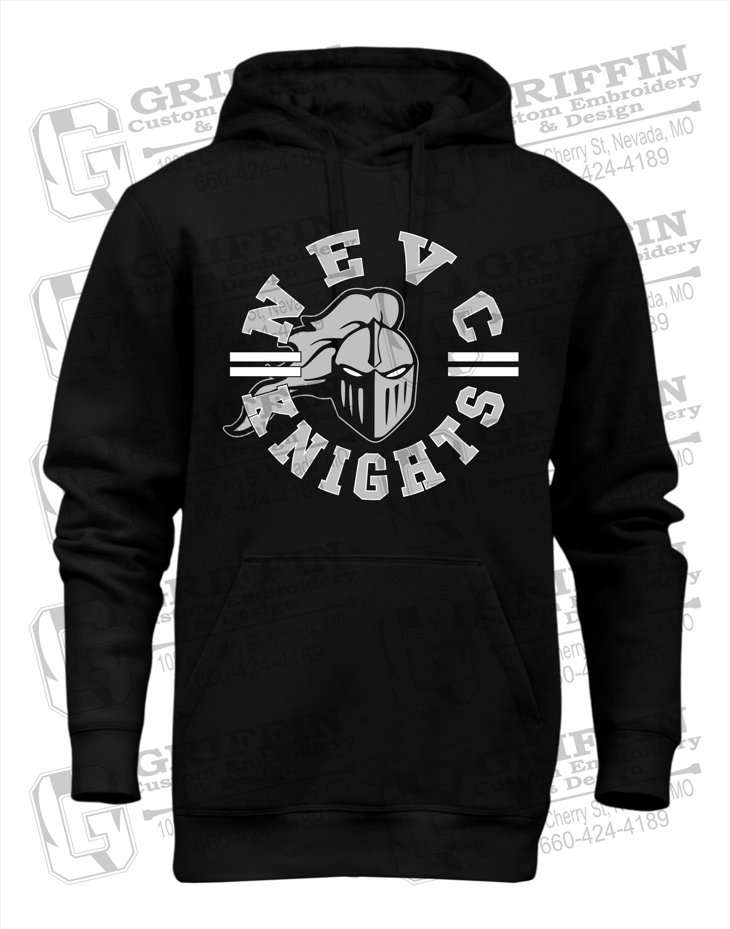 Heavyweight Fleece Hoodie - NEVC Knights 23-C