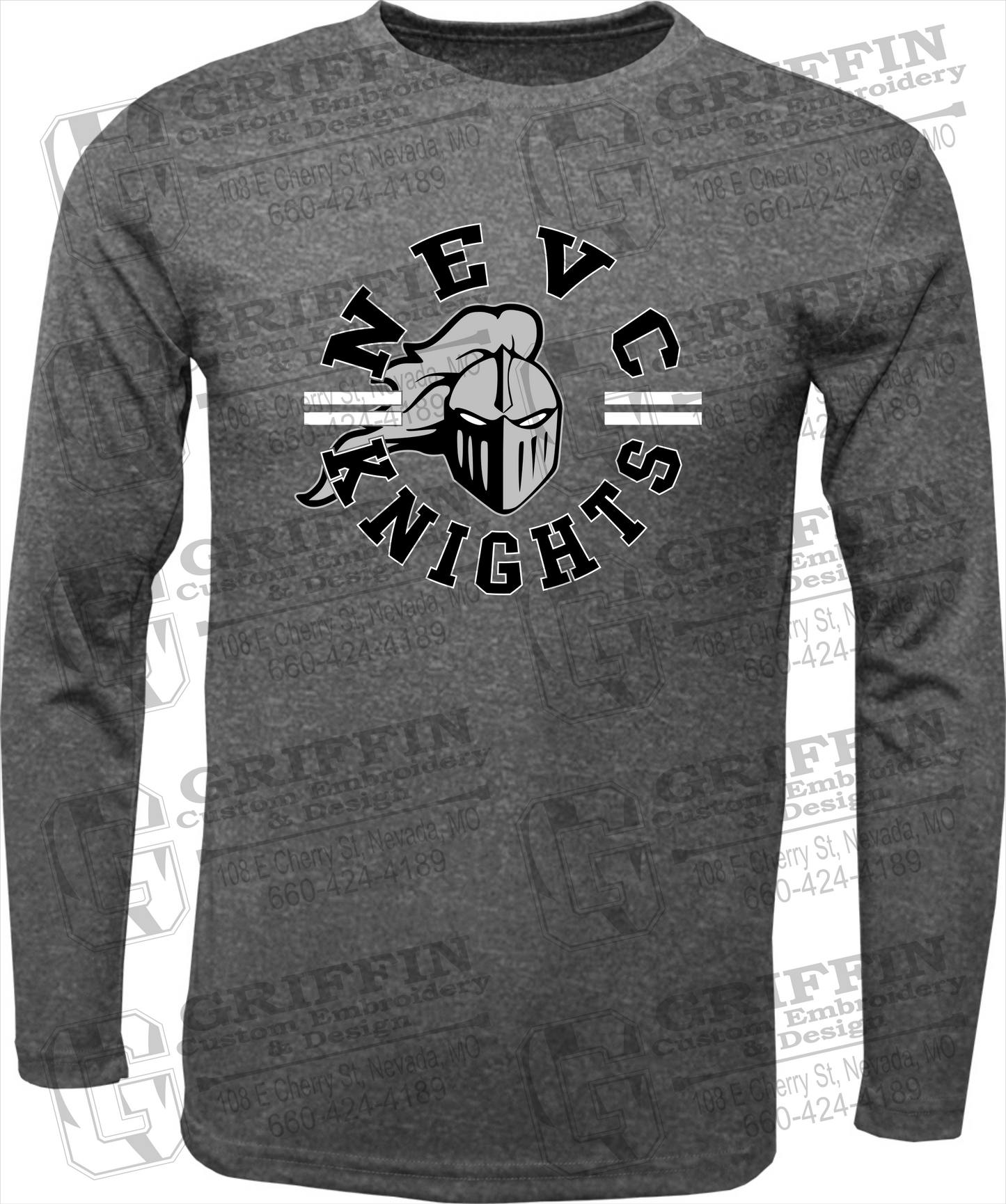 Dry-Fit Long Sleeve T-Shirt - NEVC Knights 23-C