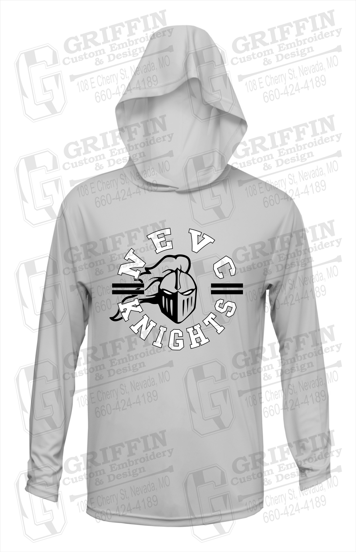 Dry-Fit T-Shirt Hoodie - NEVC Knights 23-C