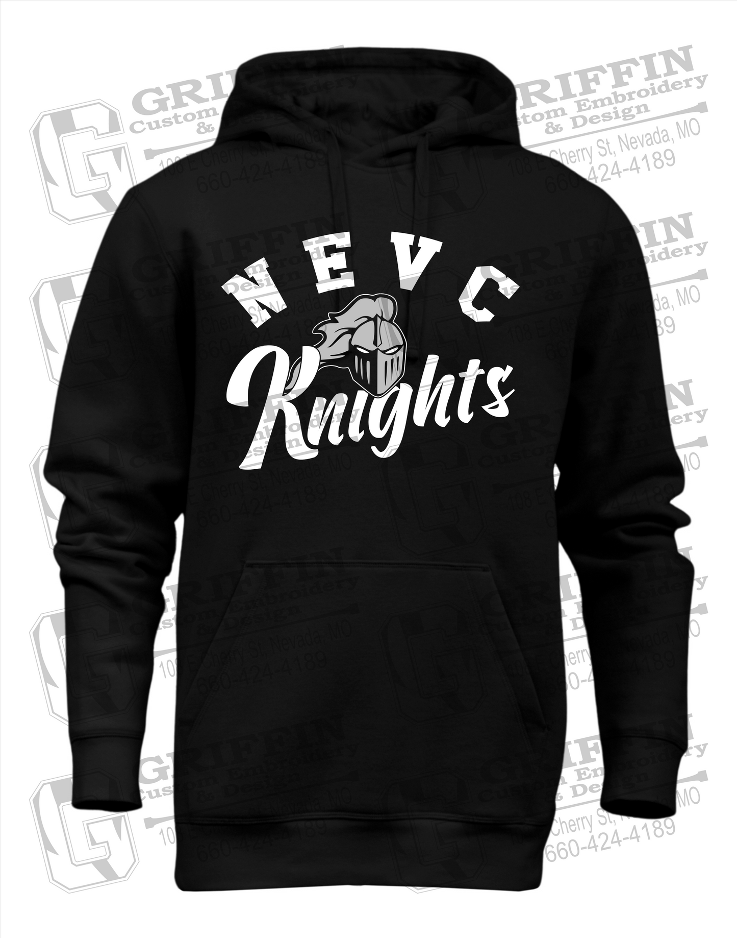 Heavyweight Fleece Hoodie - NEVC Knights 23-D