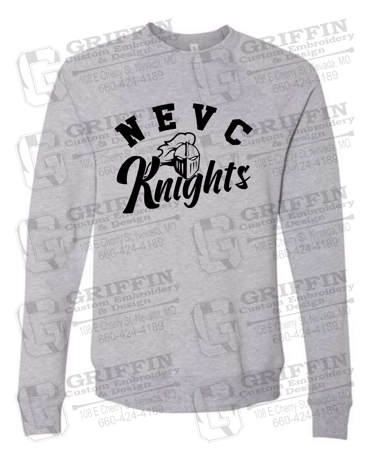 Sponge Fleece Sweatshirt - NEVC Knights 23-D