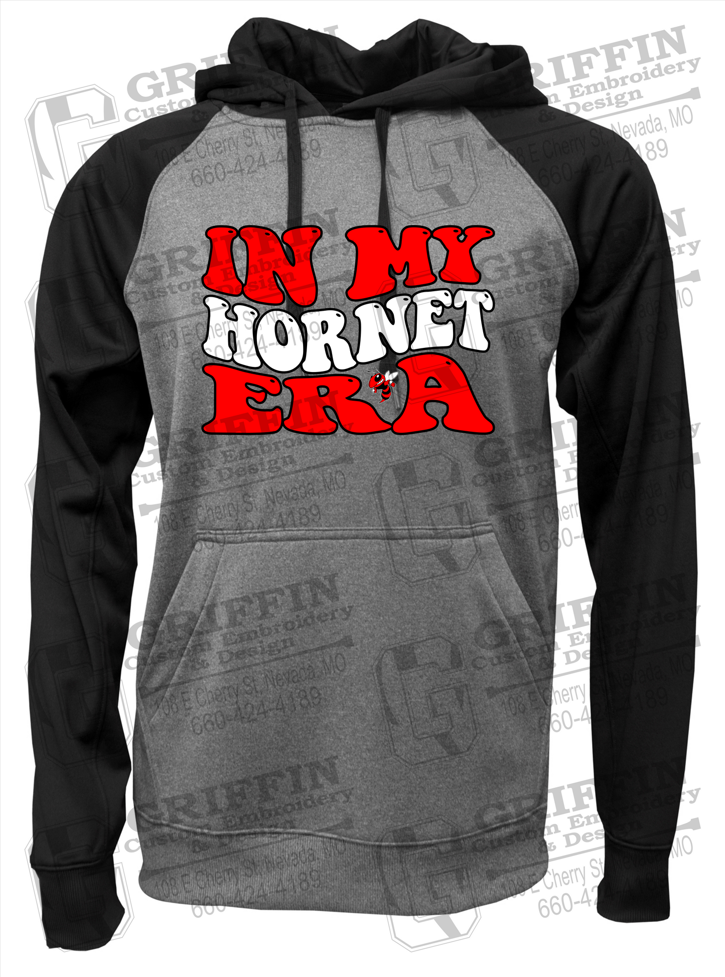 Performance Fleece Raglan Hoodie - Hume Hornets 23-D