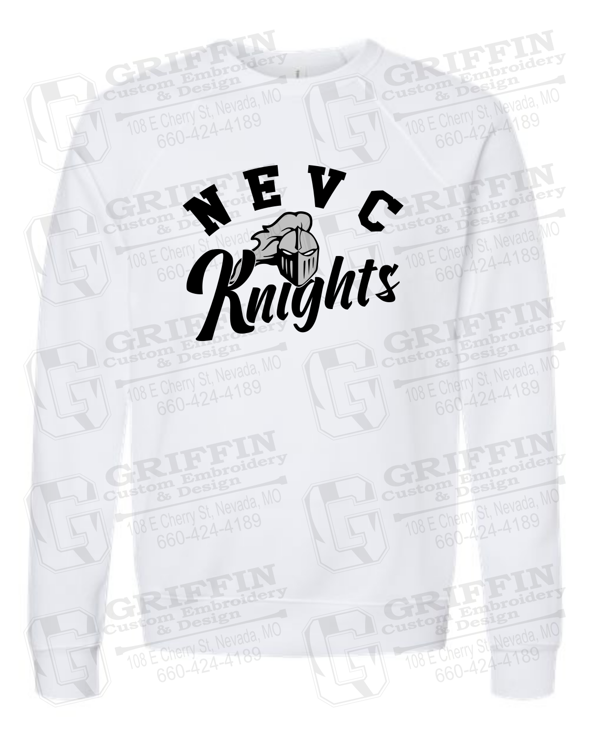 Sponge Fleece Sweatshirt - NEVC Knights 23-D
