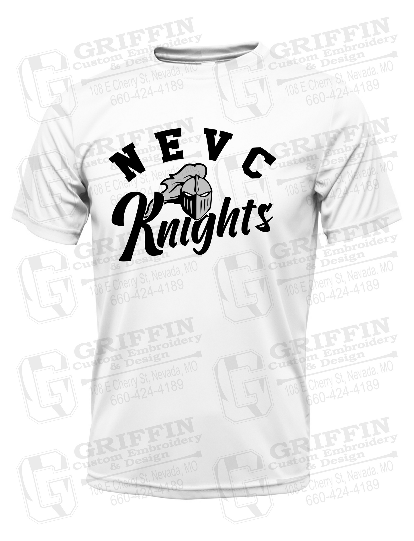 Dry-Fit Short Sleeve T-Shirt - NEVC Knights 23-D