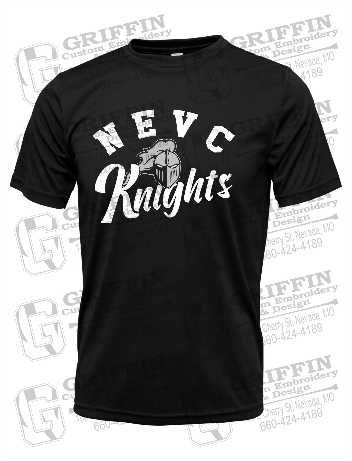 Dry-Fit Short Sleeve T-Shirt - NEVC Knights 23-D
