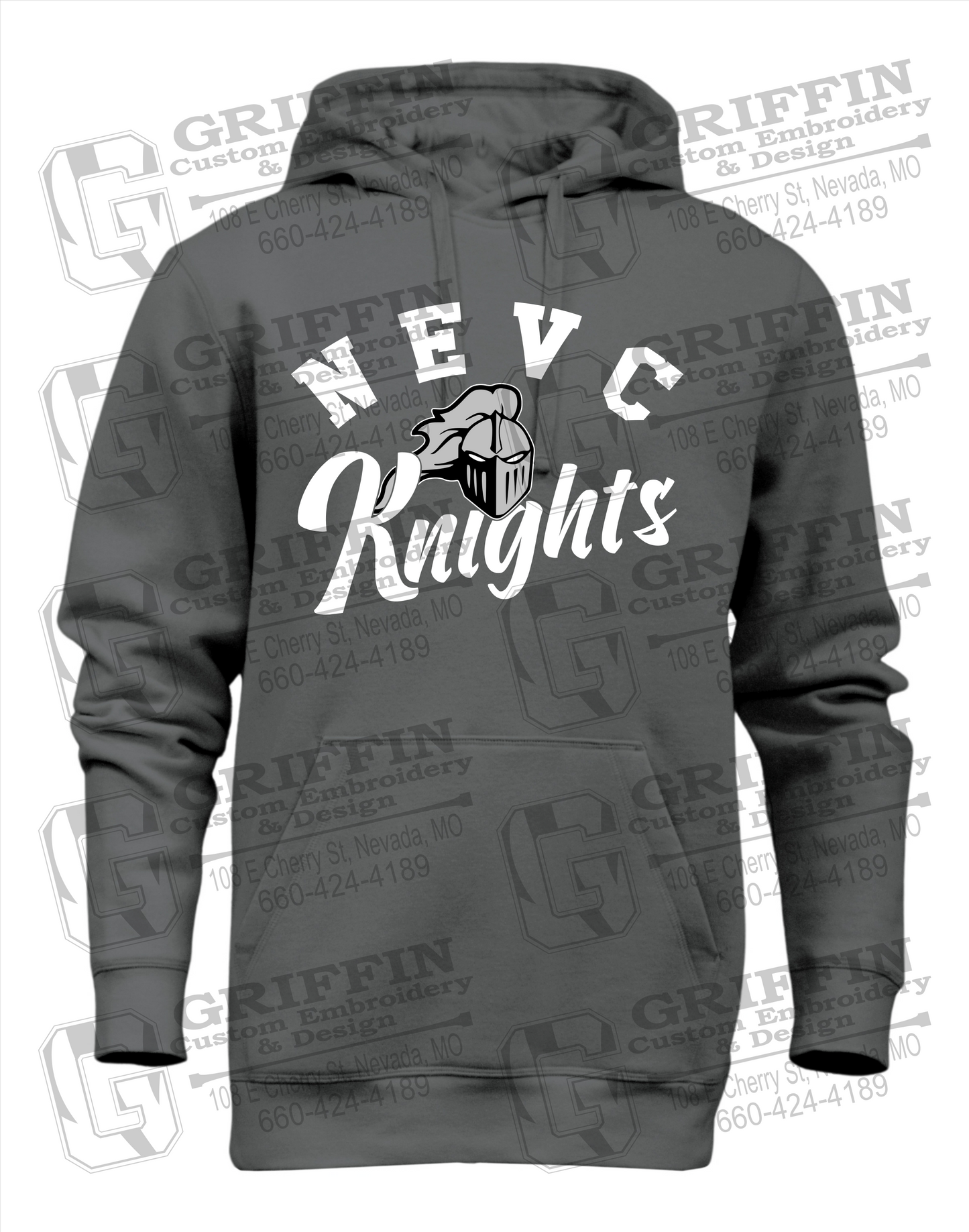 Heavyweight Fleece Hoodie - NEVC Knights 23-D