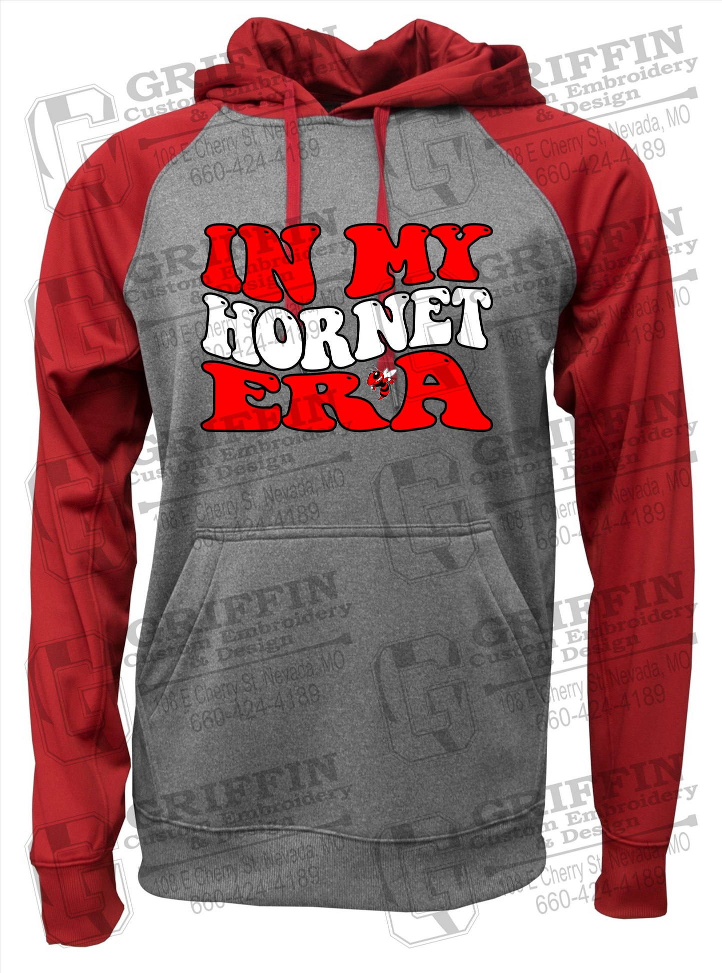 Performance Fleece Raglan Hoodie - Hume Hornets 23-D