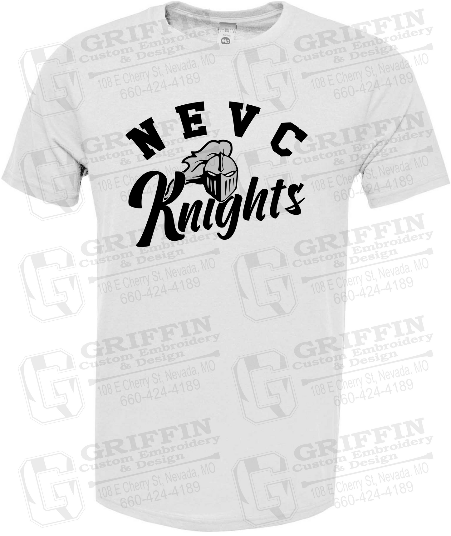 Soft-Tek Short Sleeve T-Shirt - NEVC Knights 23-D