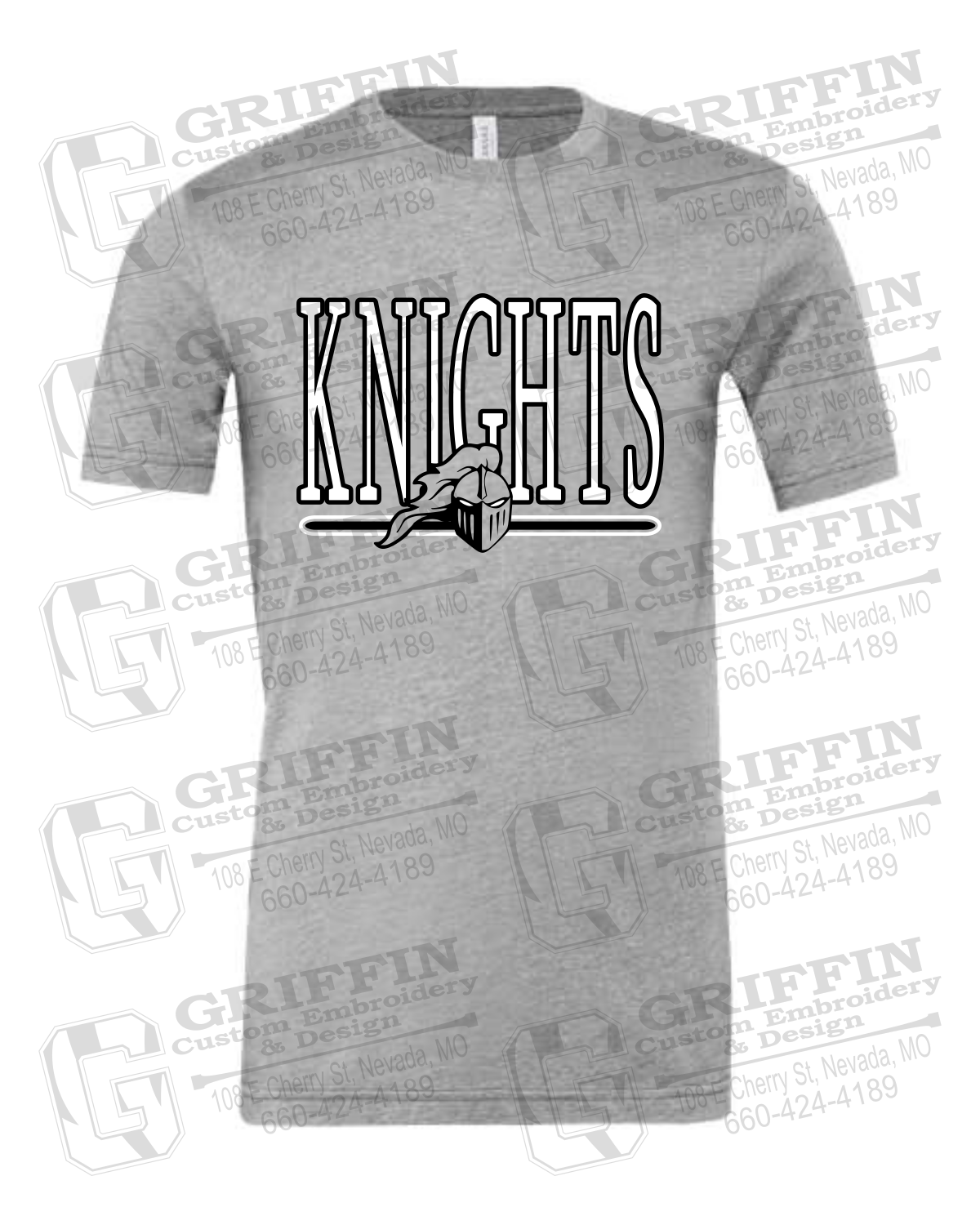 Cotton Short Sleeve T-Shirt - NEVC Knights 23-E