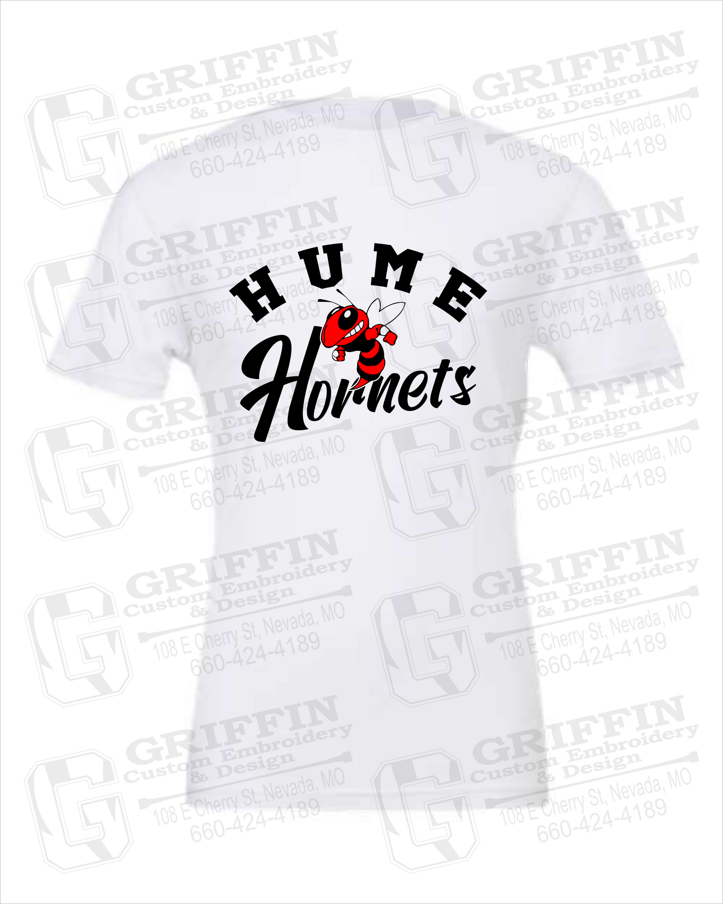 Cotton Short Sleeve T-Shirt - Hume Hornets 23-E