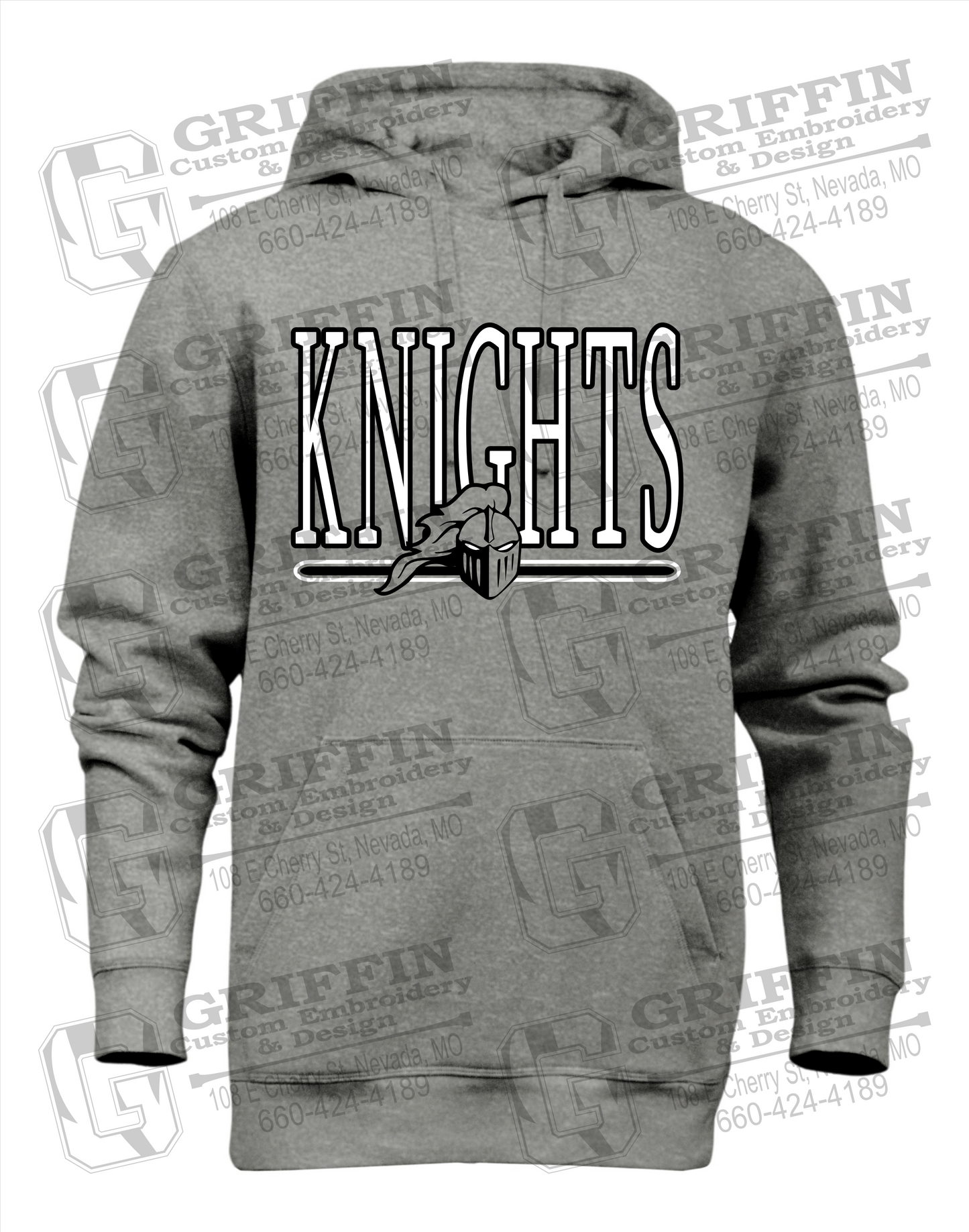 Heavyweight Fleece Hoodie - NEVC Knights 23-E