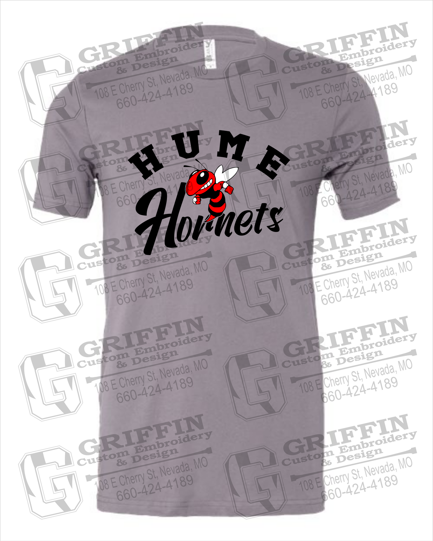 Cotton Short Sleeve T-Shirt - Hume Hornets 23-E