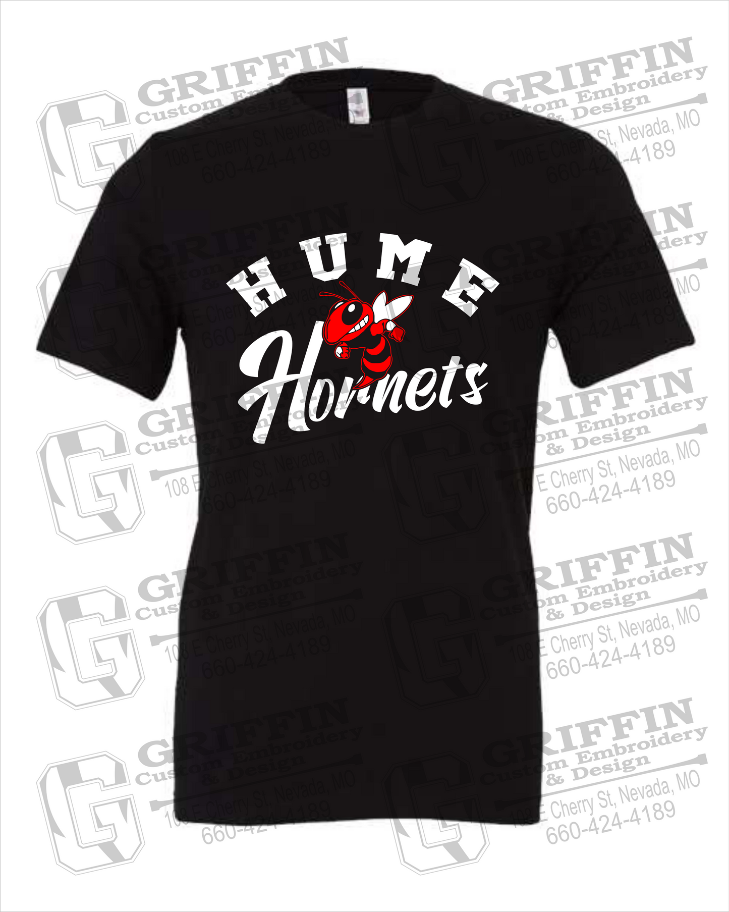 Cotton Short Sleeve T-Shirt - Hume Hornets 23-E
