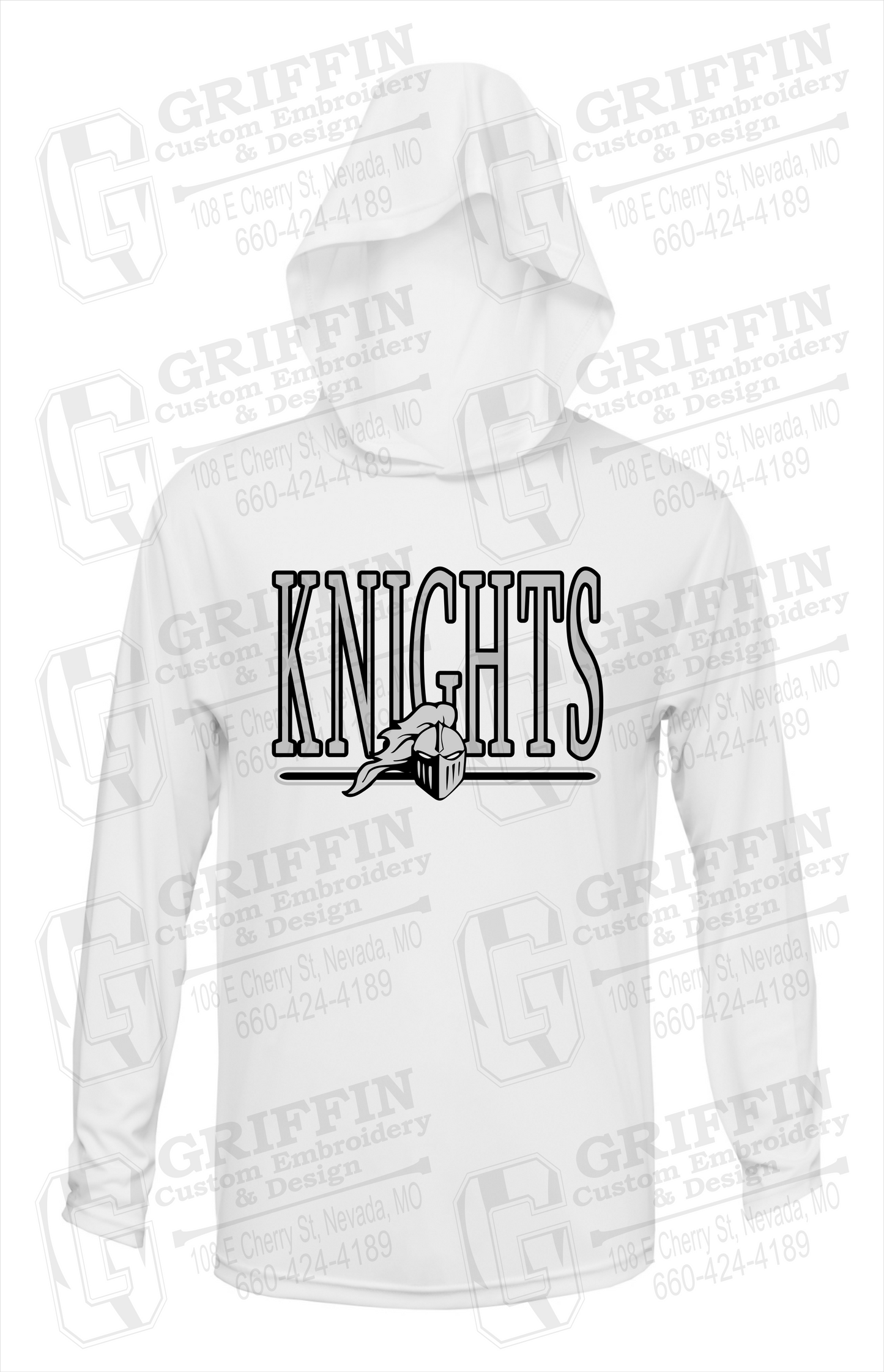 Dry-Fit T-Shirt Hoodie - NEVC Knights 23-E