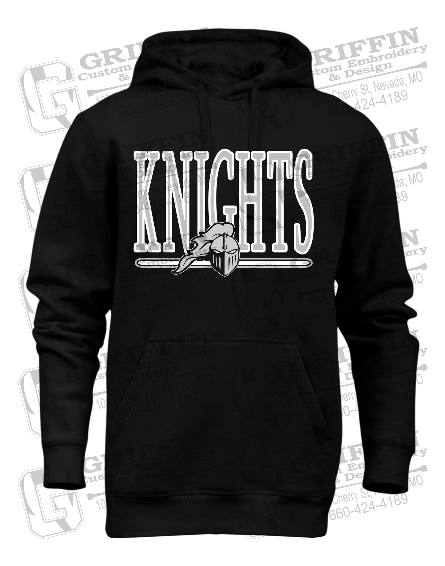 Heavyweight Fleece Hoodie - NEVC Knights 23-E