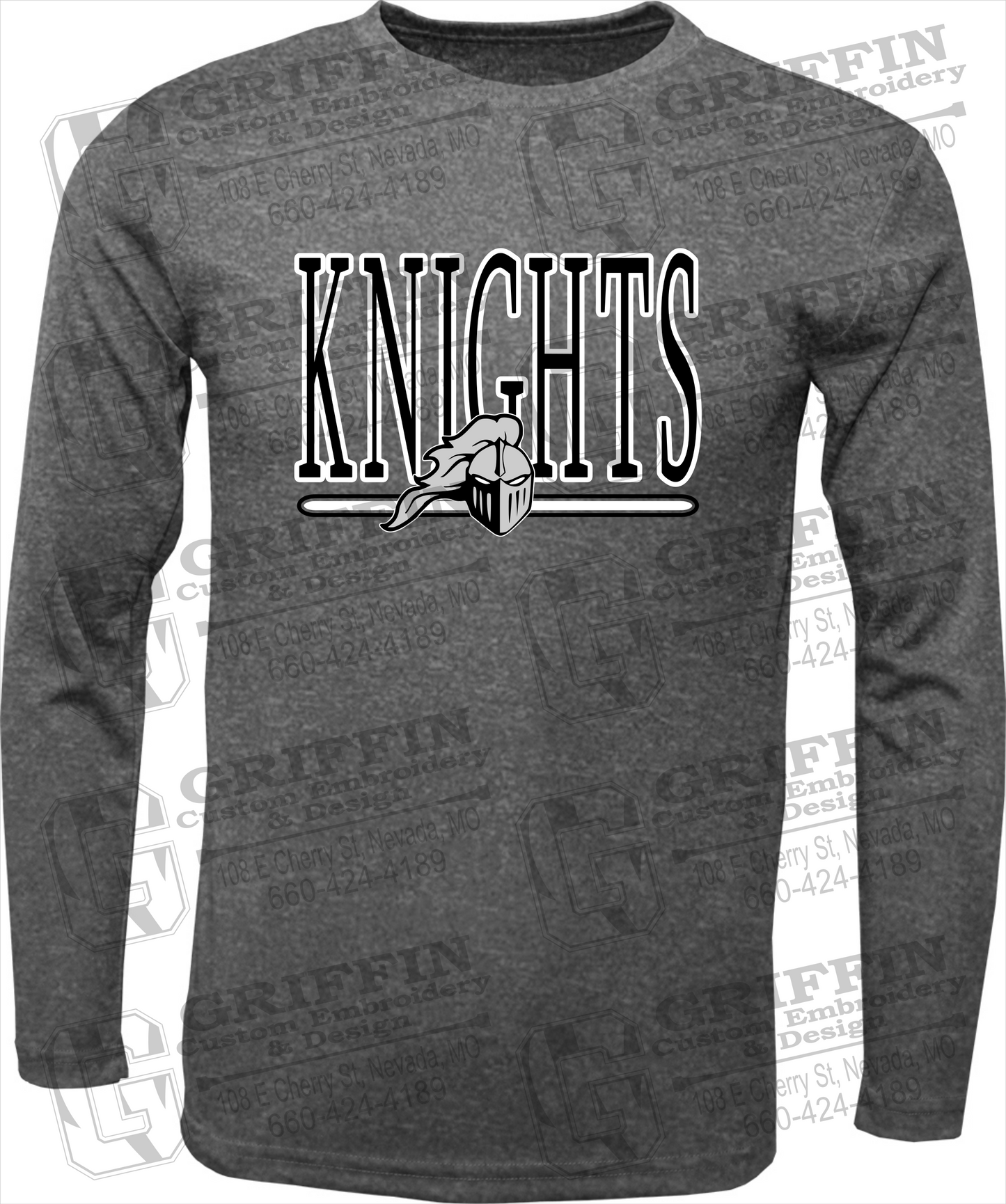 Dry-Fit Long Sleeve T-Shirt - NEVC Knights 23-E