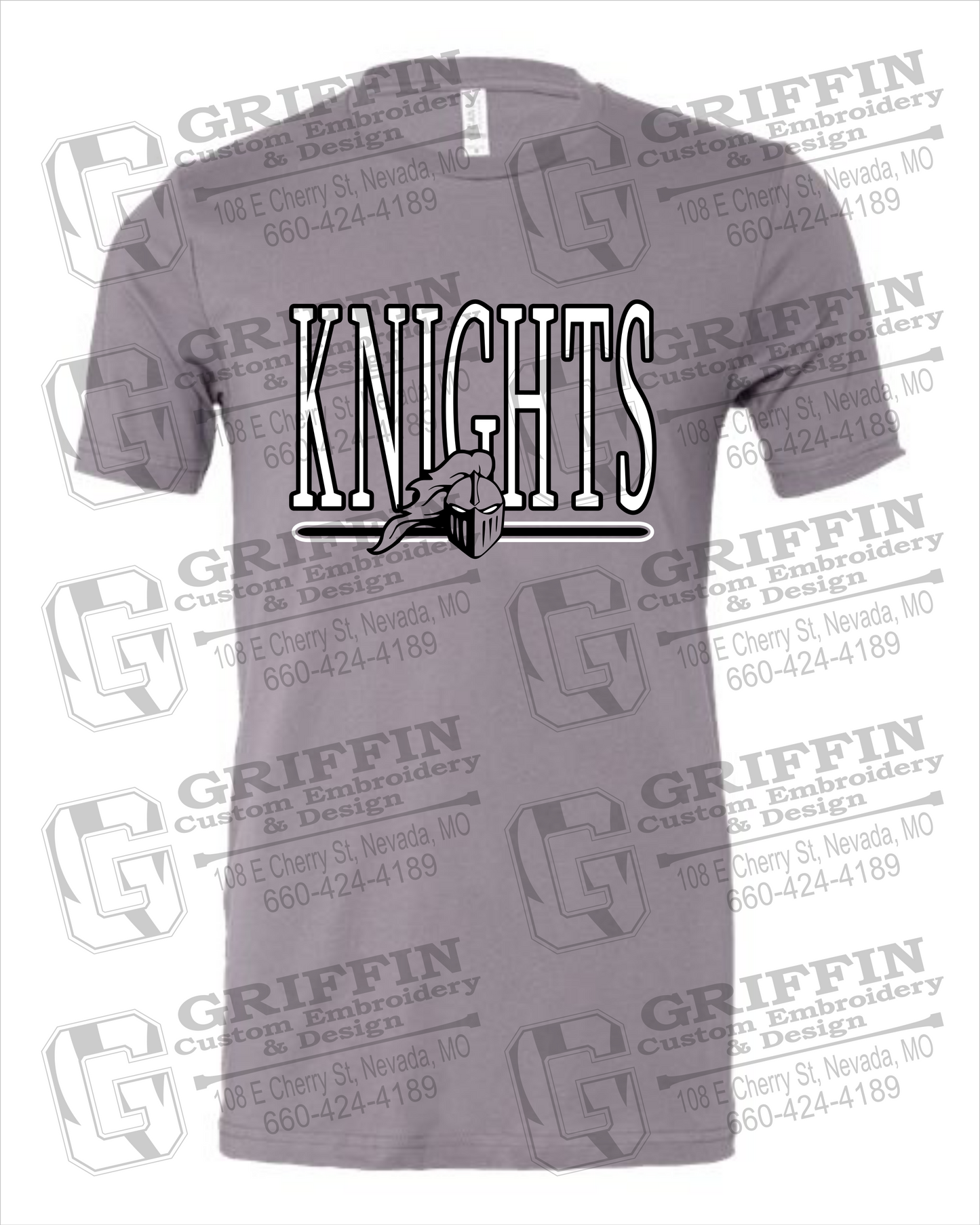 Cotton Short Sleeve T-Shirt - NEVC Knights 23-E