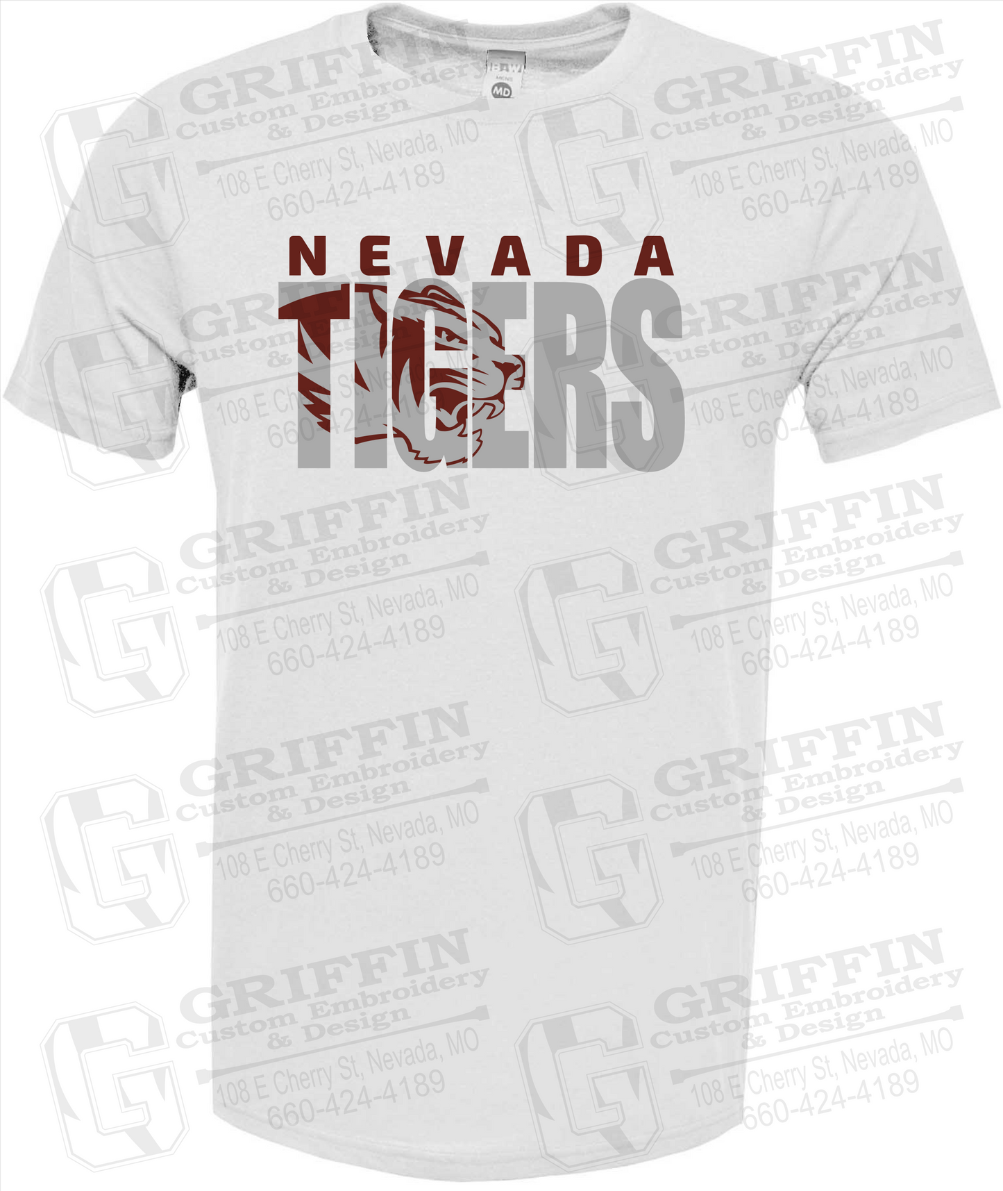 Soft-Tek Short Sleeve T-Shirt - Nevada Tigers 23-F