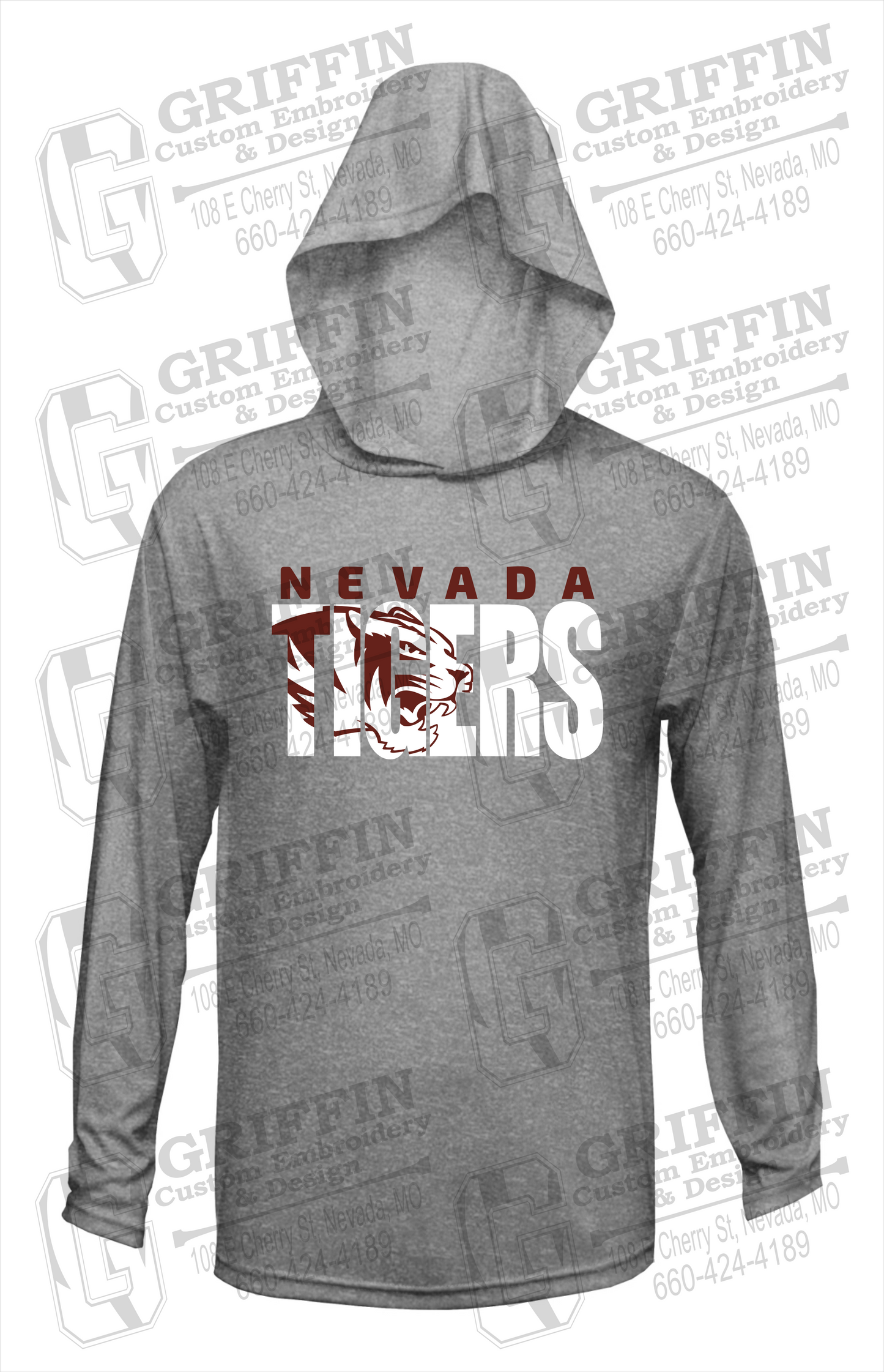 Dry-Fit T-Shirt Hoodie - Nevada Tigers 23-F
