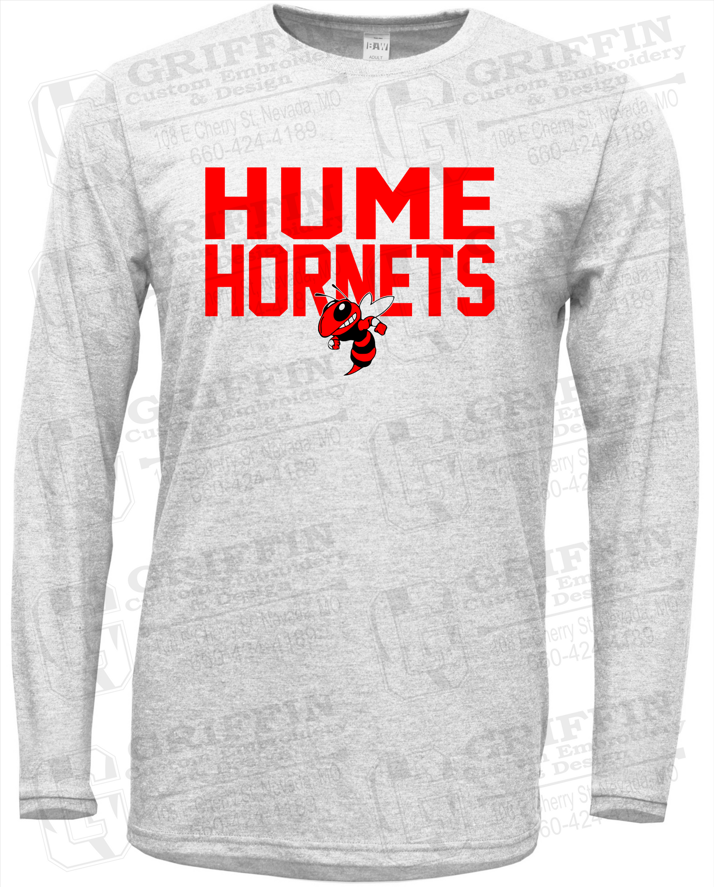 Soft-Tek Long Sleeve T-Shirt - Hume Hornets 23-F