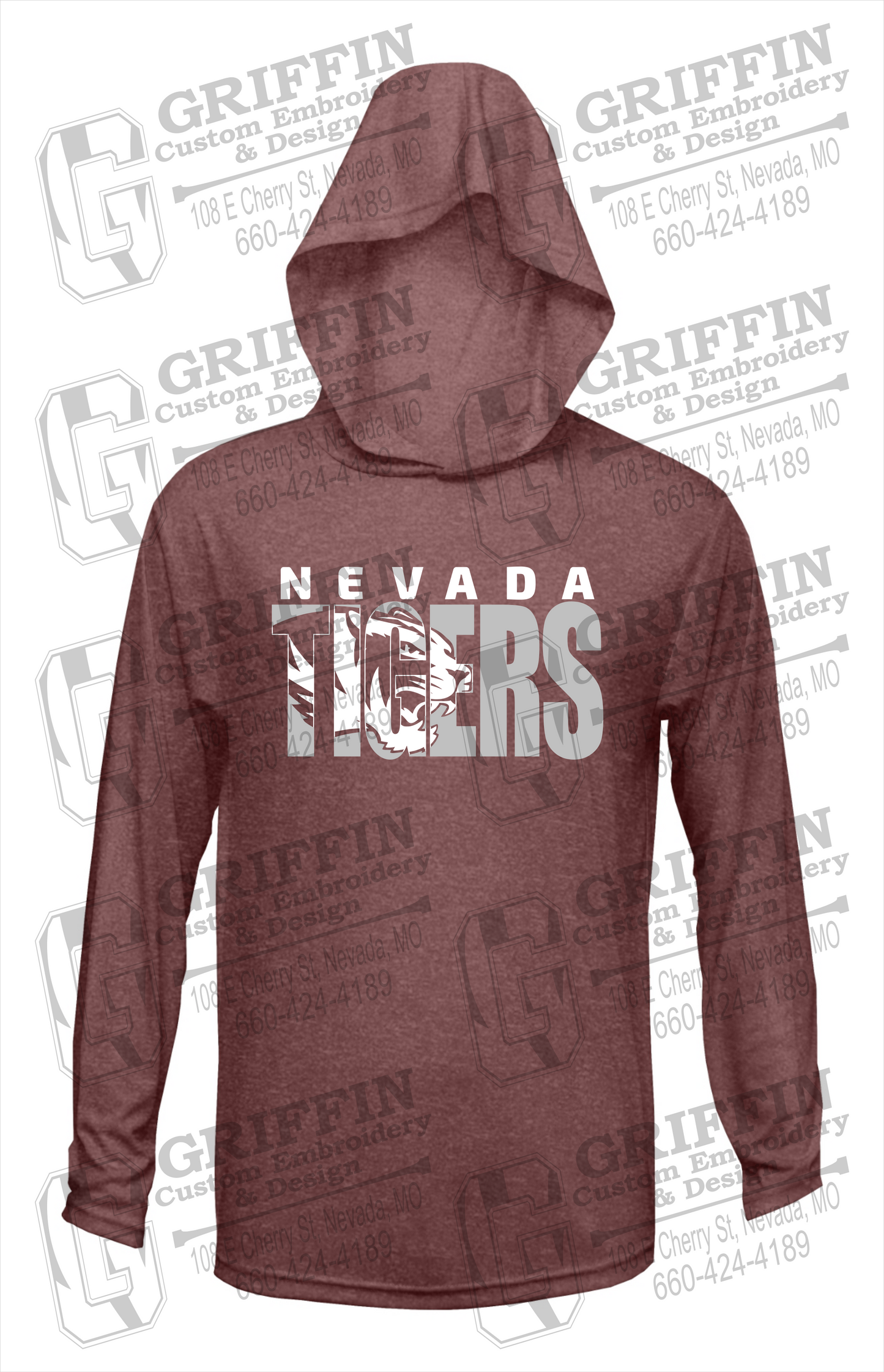 Dry-Fit T-Shirt Hoodie - Nevada Tigers 23-F