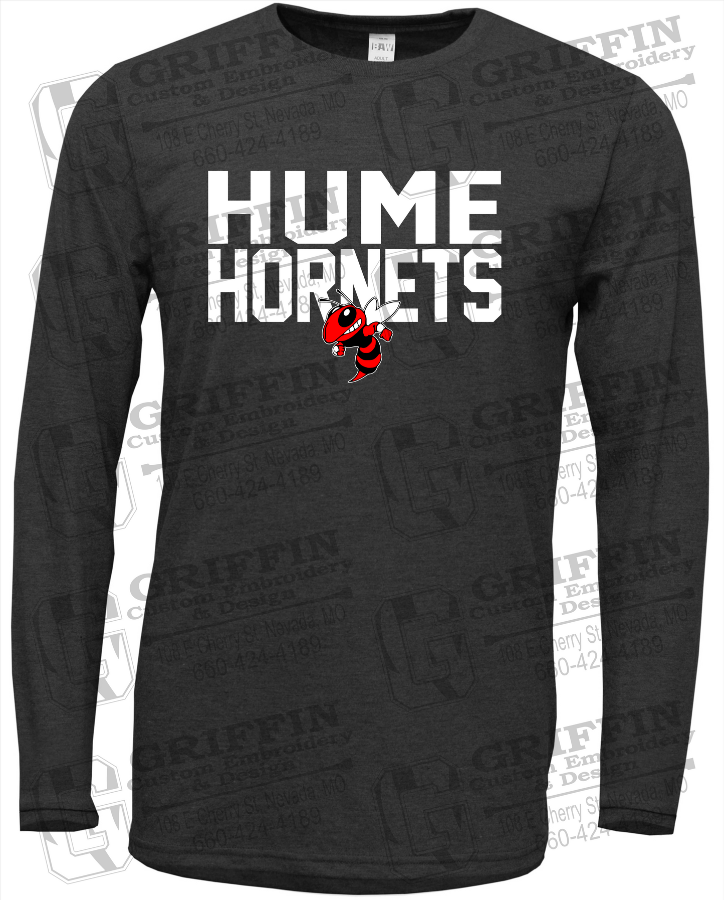 Soft-Tek Long Sleeve T-Shirt - Hume Hornets 23-F