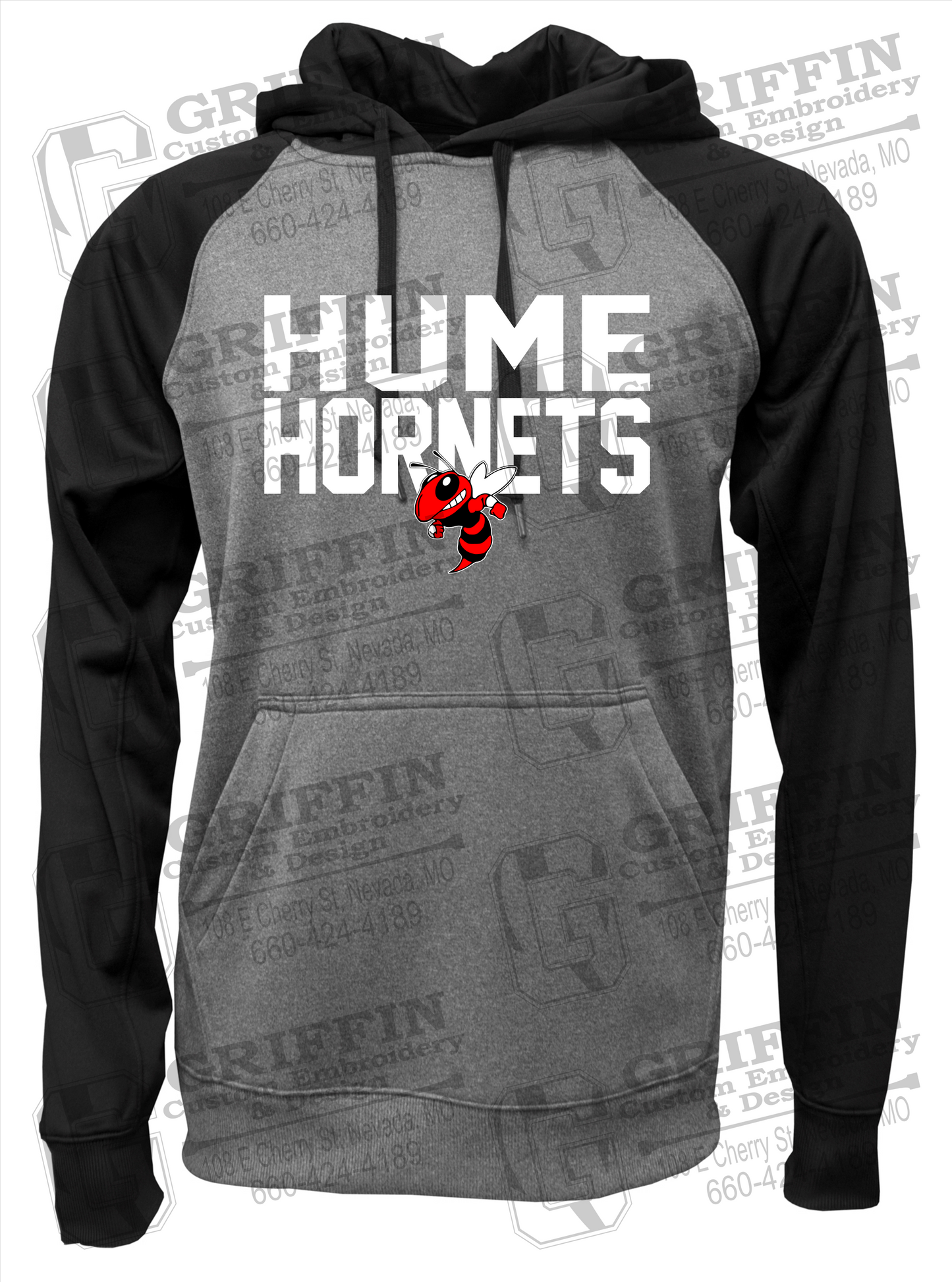 Performance Fleece Raglan Hoodie - Hume Hornets 23-F