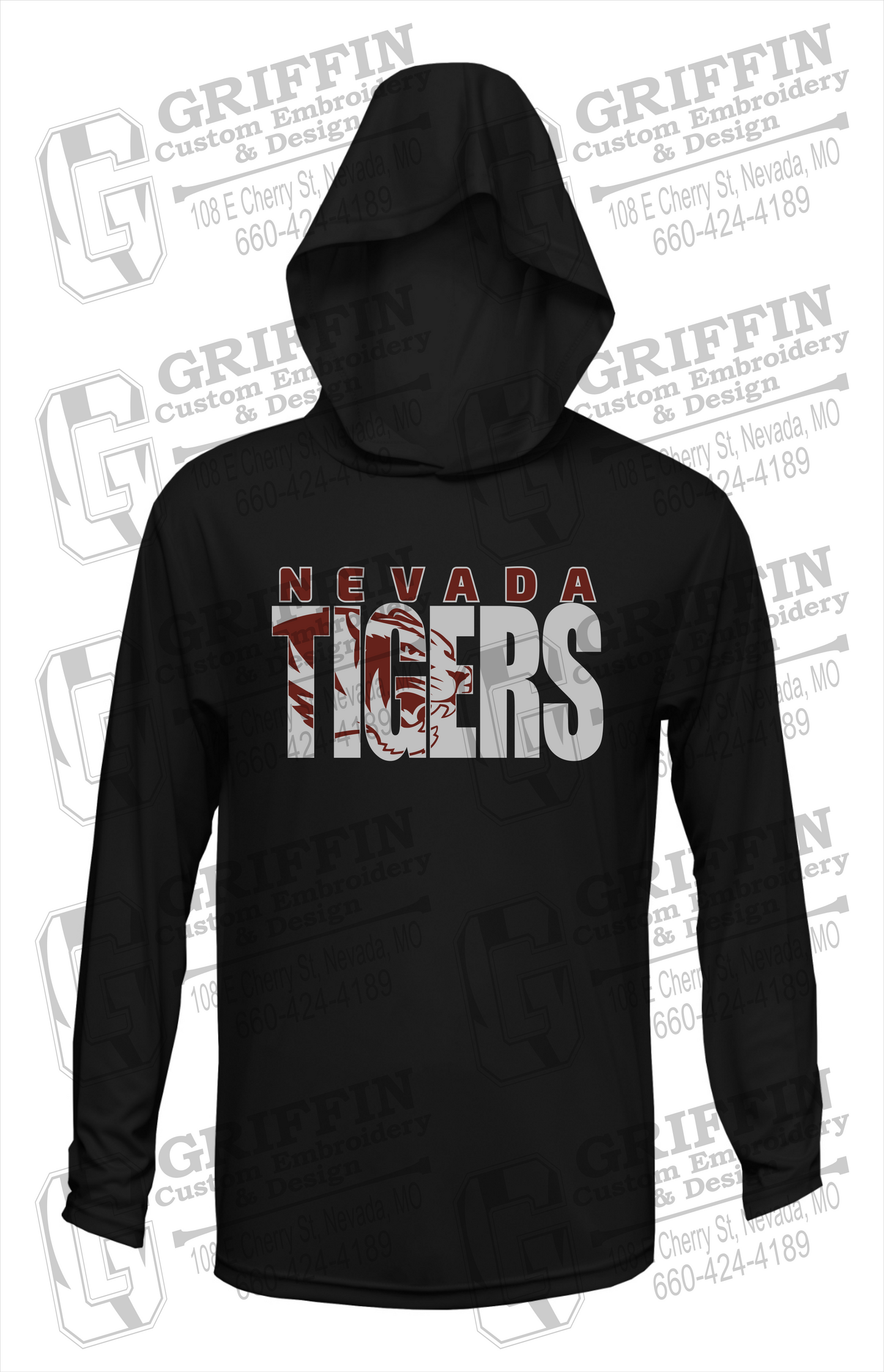 Dry-Fit T-Shirt Hoodie - Nevada Tigers 23-F