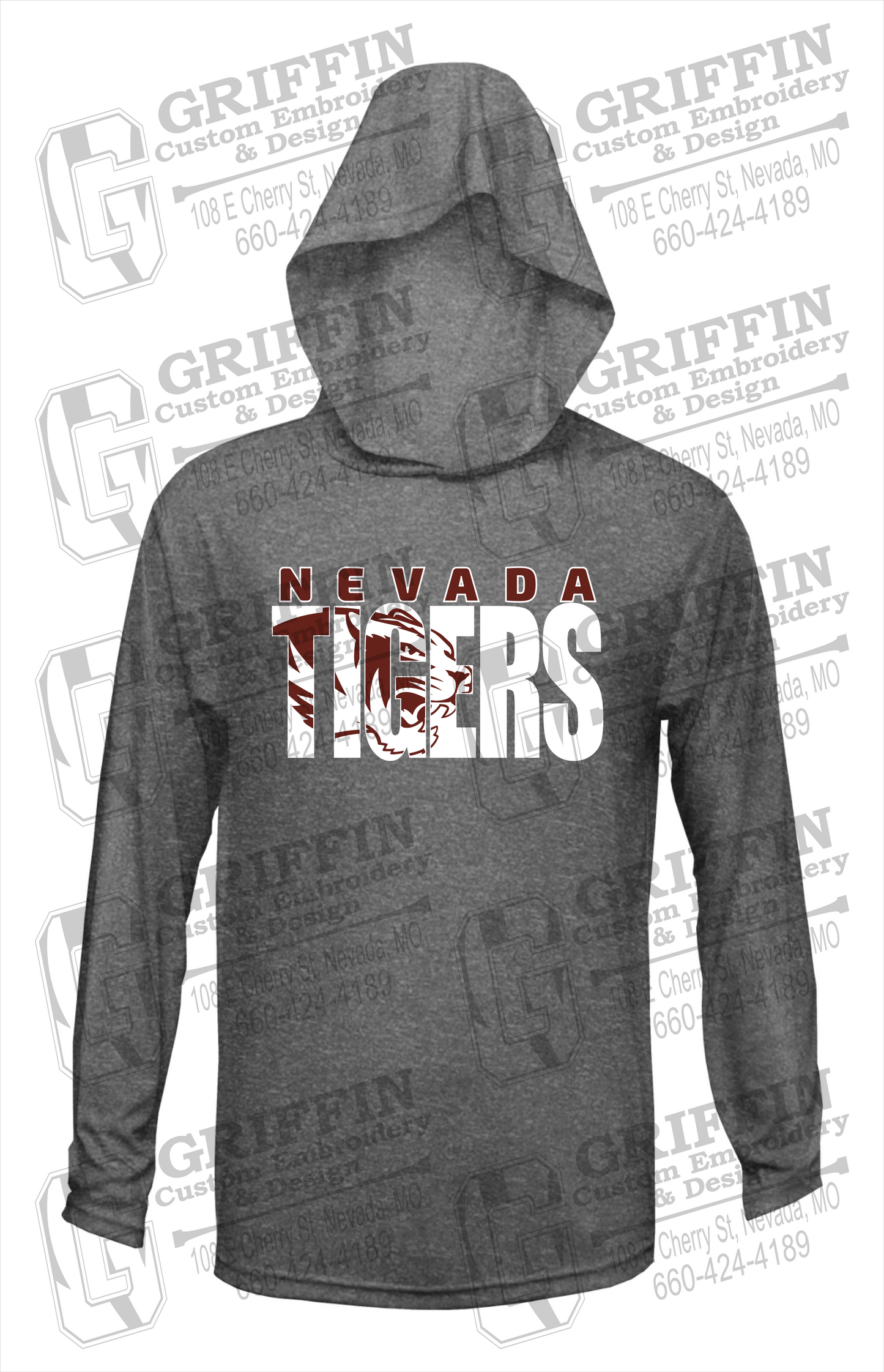 Dry-Fit T-Shirt Hoodie - Nevada Tigers 23-F