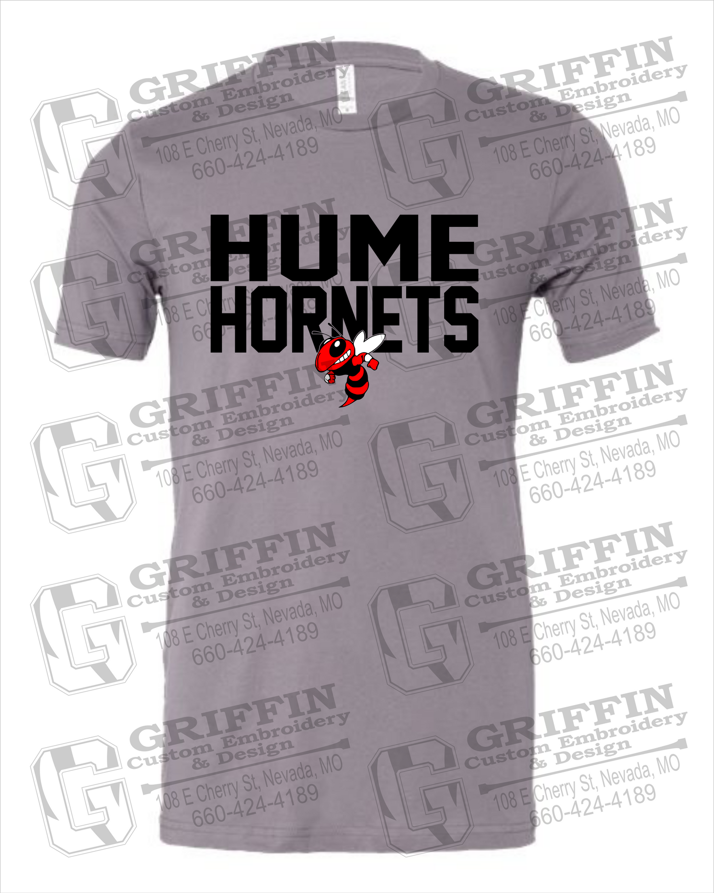 Cotton Short Sleeve T-Shirt - Hume Hornets 23-F