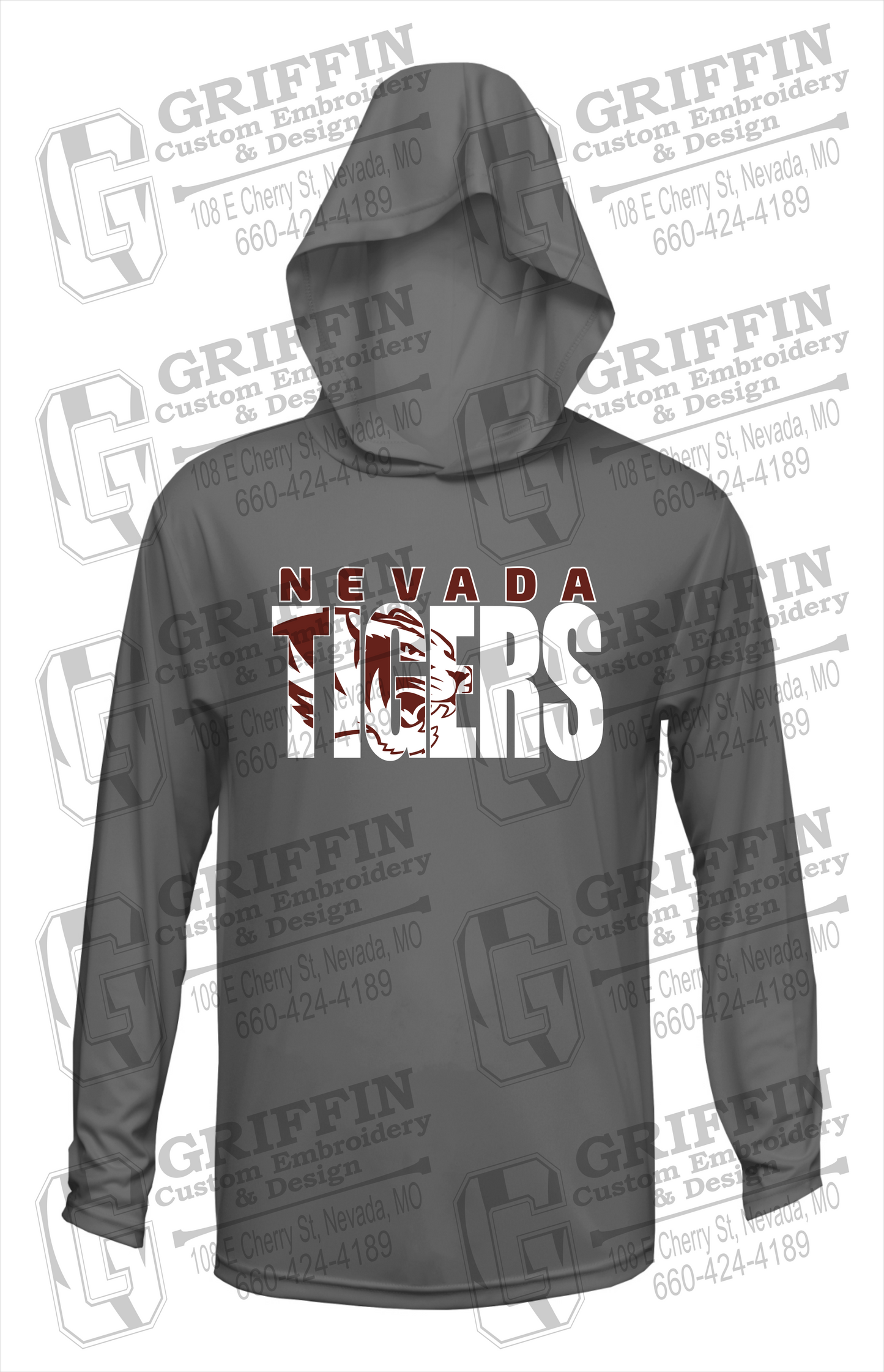 Dry-Fit T-Shirt Hoodie - Nevada Tigers 23-F