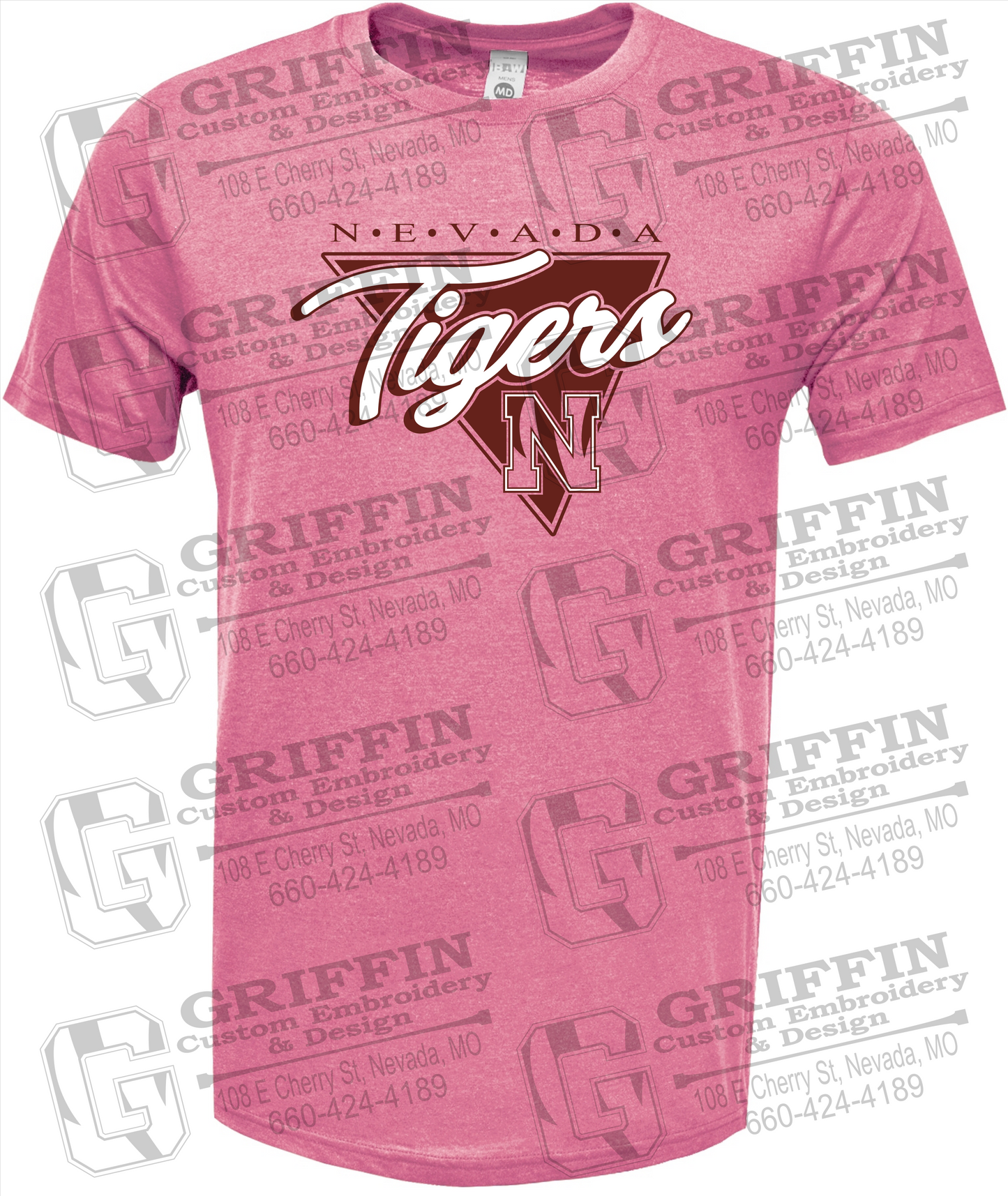 Soft-Tek Short Sleeve T-Shirt - Nevada Tigers 23-G