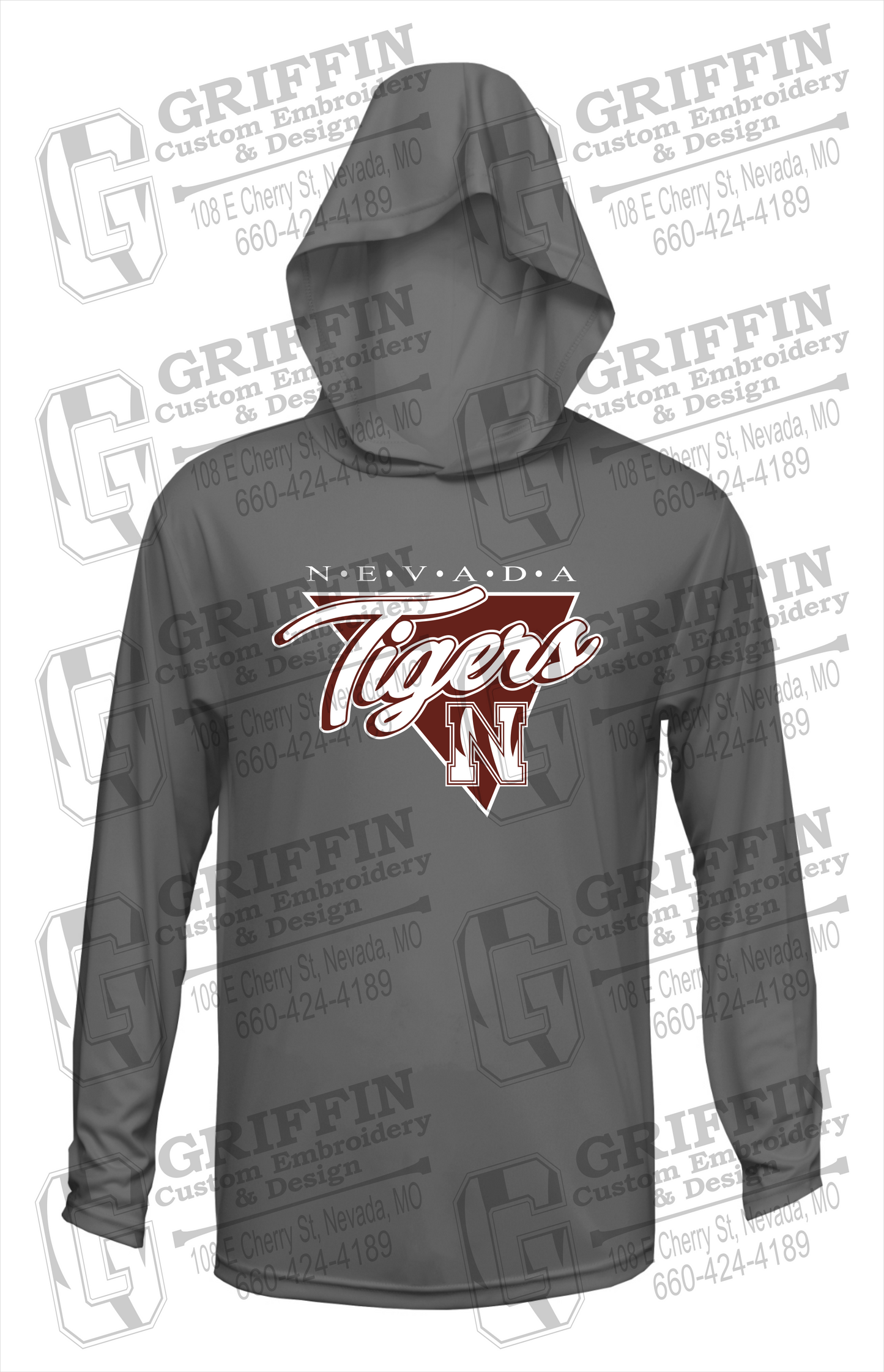 Dry-Fit T-Shirt Hoodie - Nevada Tigers 23-G