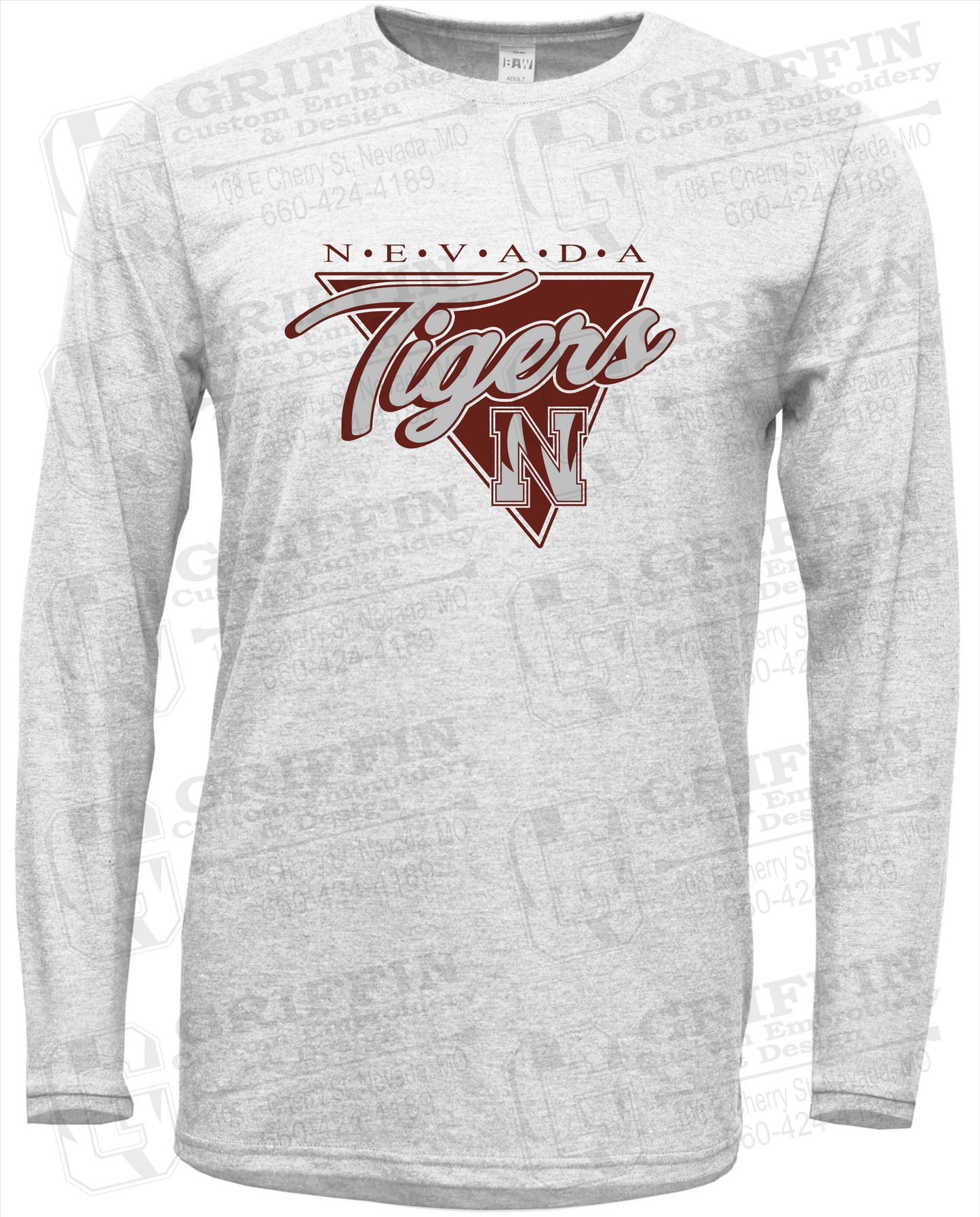 Soft-Tek Long Sleeve T-Shirt - Nevada Tigers 23-G