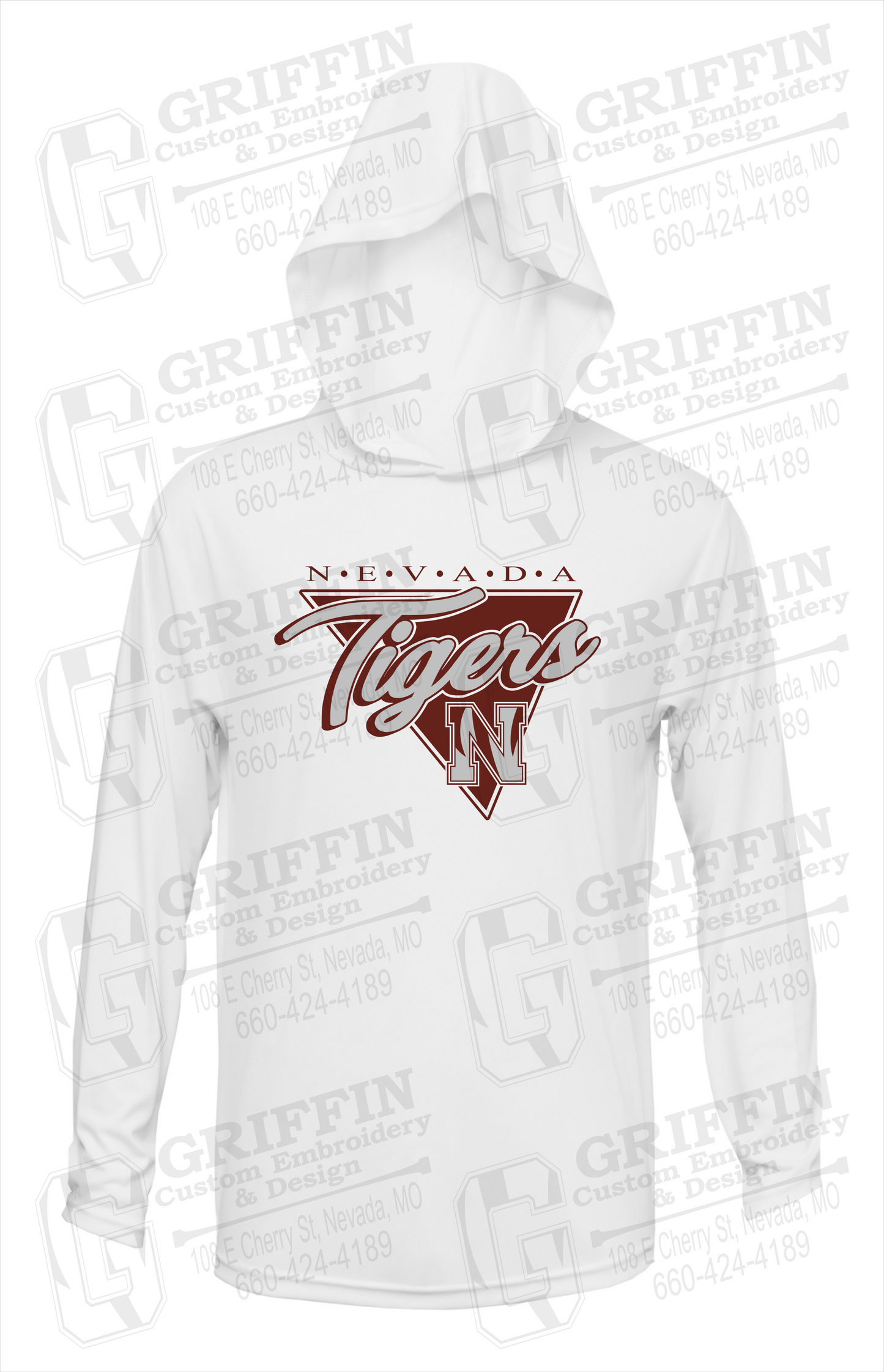 Dry-Fit T-Shirt Hoodie - Nevada Tigers 23-G