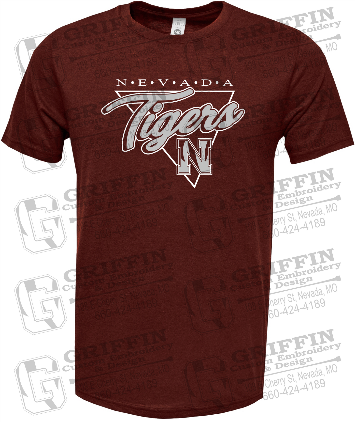 Soft-Tek Short Sleeve T-Shirt - Nevada Tigers 23-G