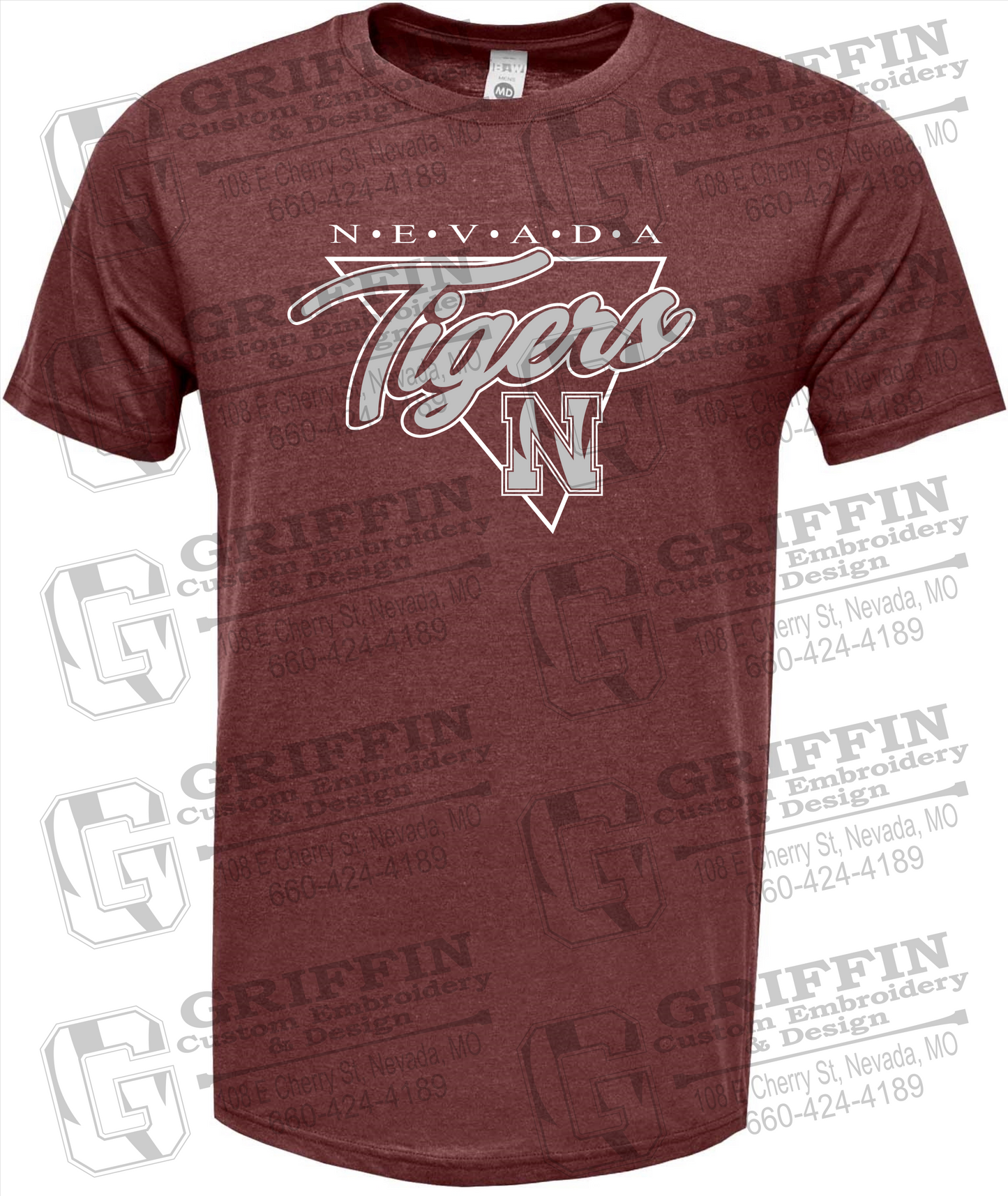 Soft-Tek Short Sleeve T-Shirt - Nevada Tigers 23-G