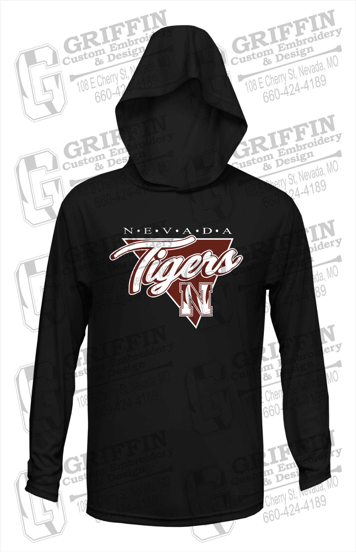 Dry-Fit T-Shirt Hoodie - Nevada Tigers 23-G