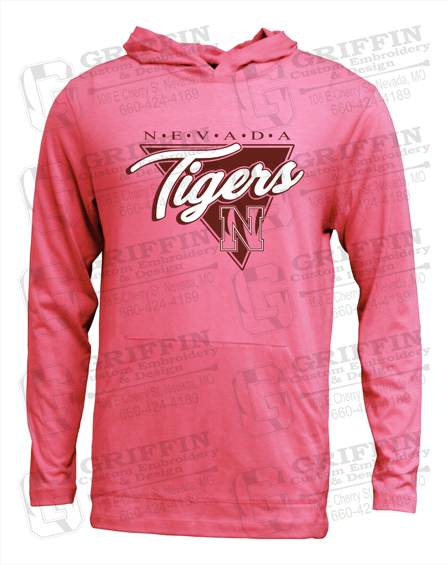 Soft-Tek T-Shirt Hoodie - Nevada Tigers 23-G