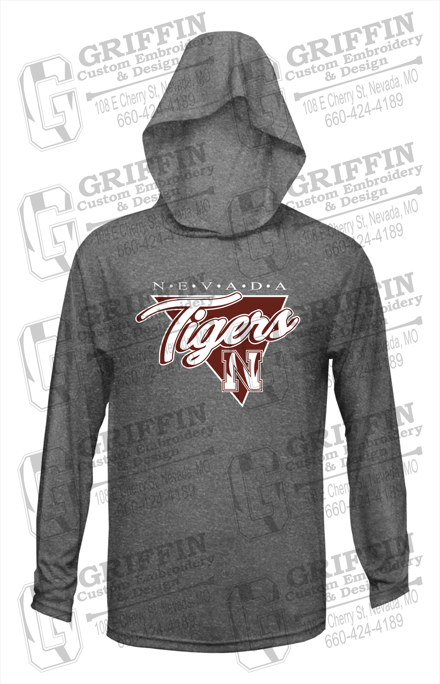 Dry-Fit T-Shirt Hoodie - Nevada Tigers 23-G